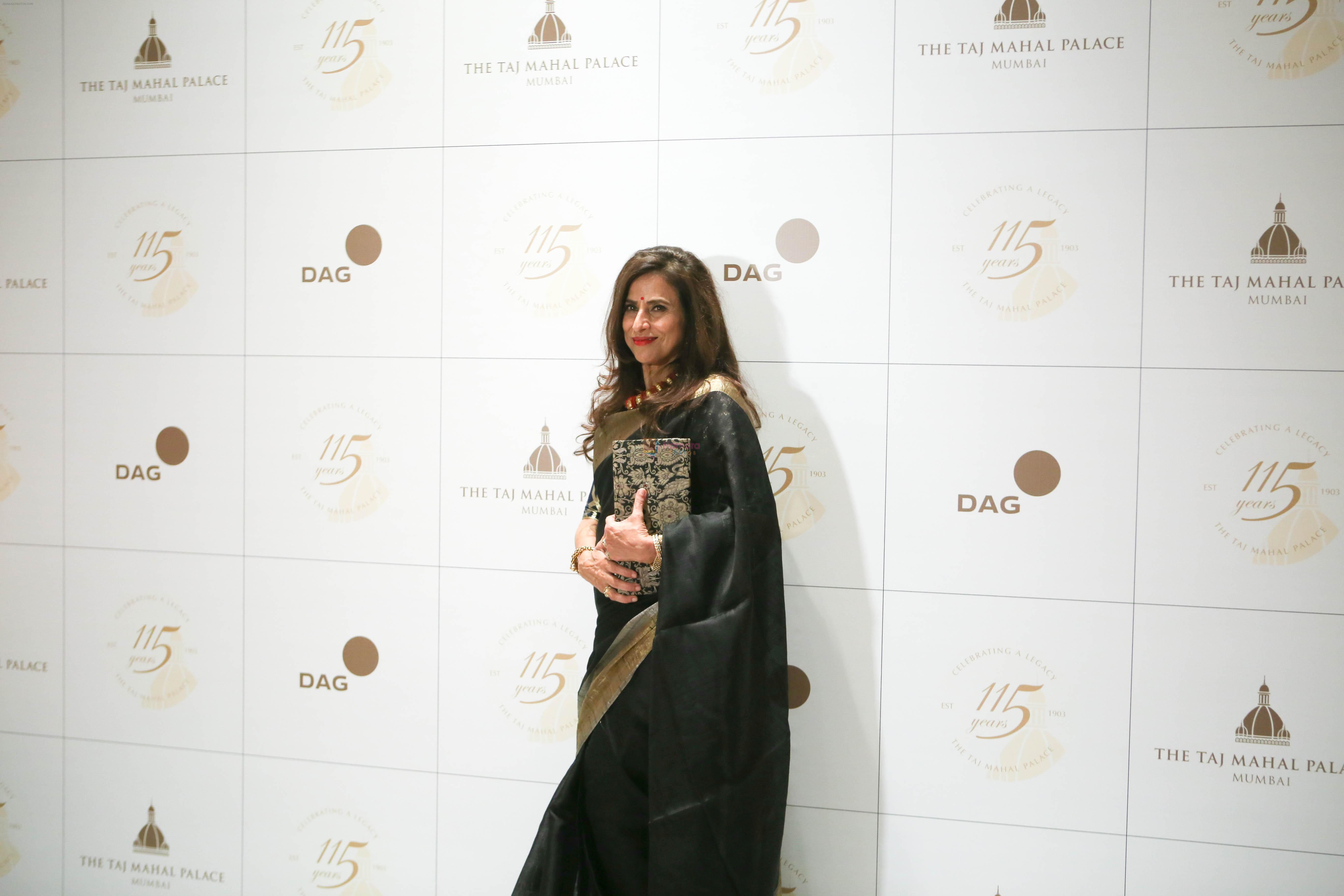 Shobhaa De attends the 115th anniversary celebration of Taj Mahal Palace which was celebrated with A Black Tie Charity Ball in mumbai on 15th Dec 2018