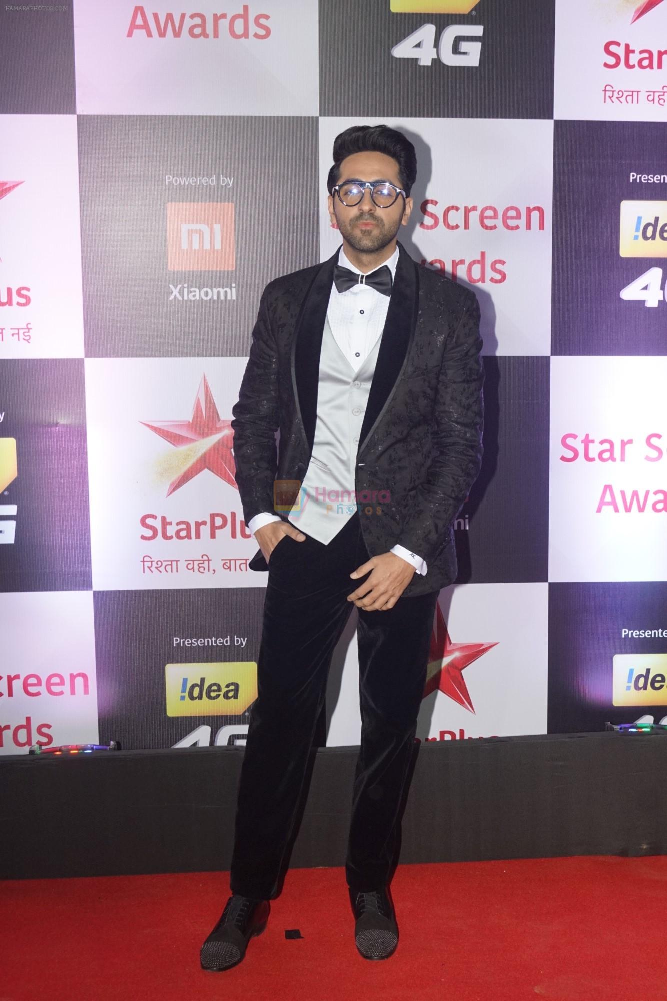Ayushmann Khurrana at Red Carpet of Star Screen Awards 2018 on 16th Dec 2018