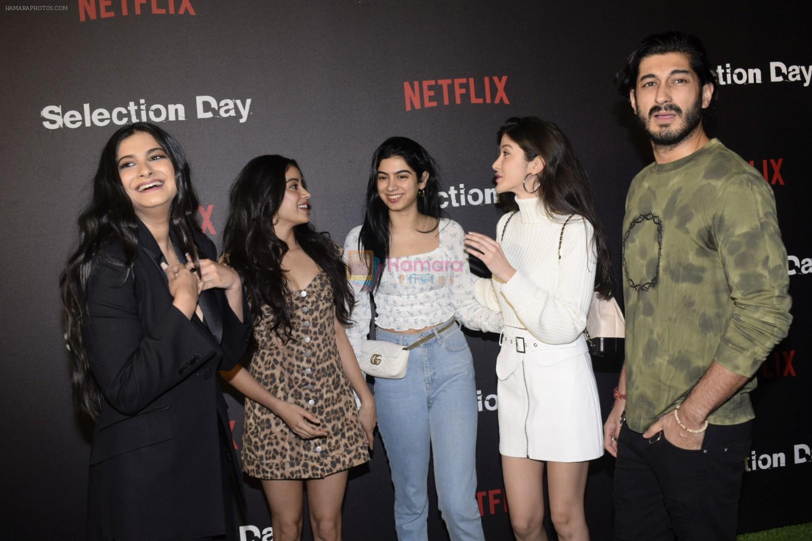 Rhea Kapoor, Janhvi Kapoor, Khushi Kapoor, Shanaya Kapoor, Mohit Marwah  at the Red Carpet of Netfix Upcoming Series Selection Day on 18th Dec 2018
