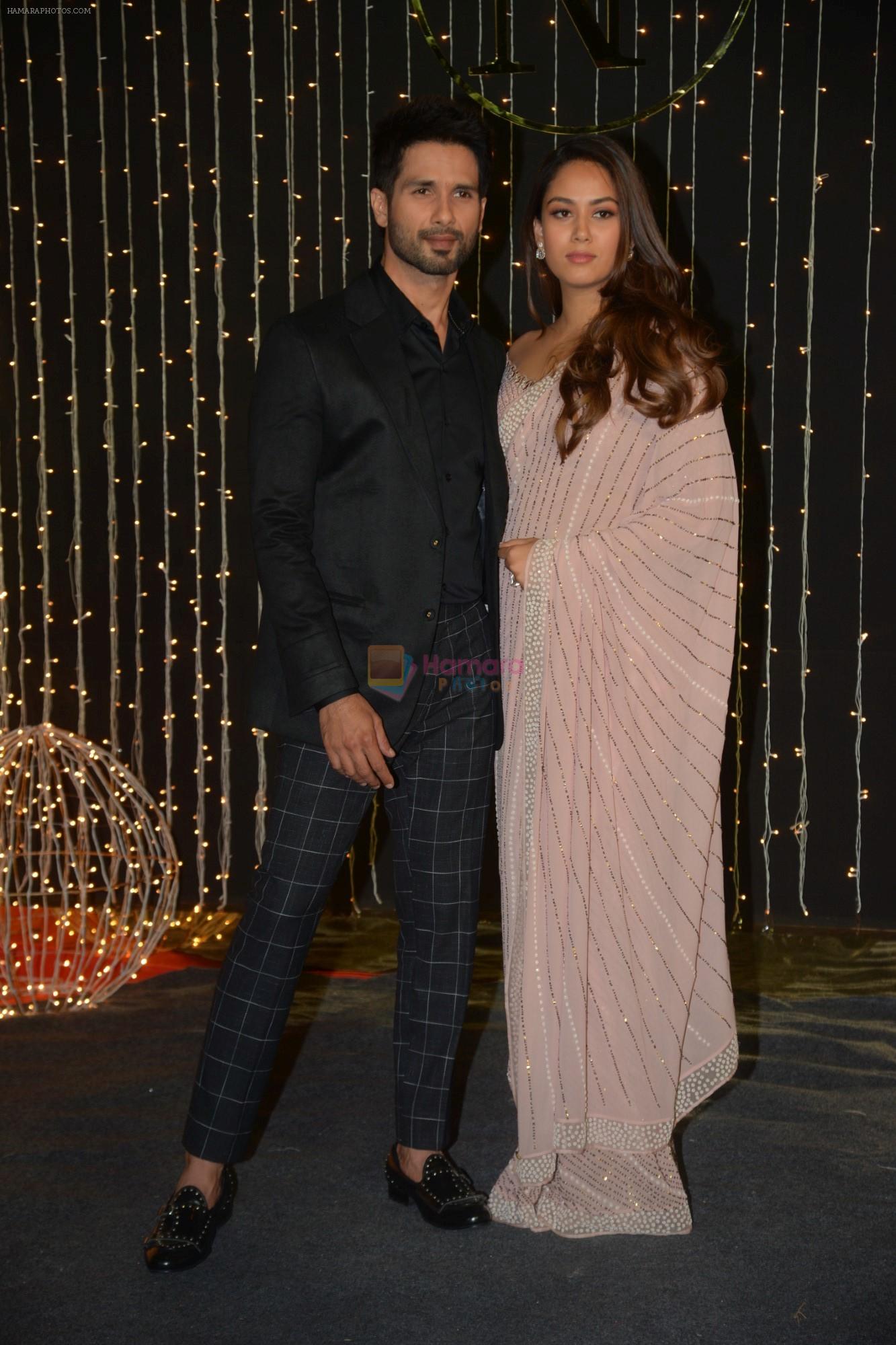 Shahid Kapoor, Mira Rajput at Priyanka Chopra & Nick Jonas wedding reception in Taj Lands End bandra on 20th Dec 2018