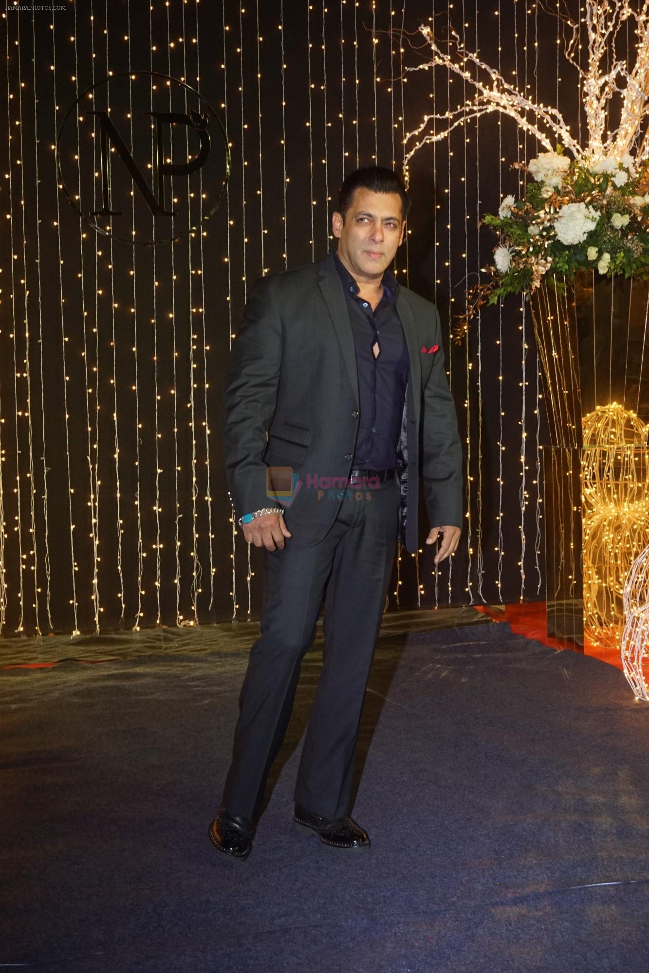 Salman Khan at Priyanka Chopra & Nick Jonas wedding reception in Taj Lands End bandra on 20th Dec 2018