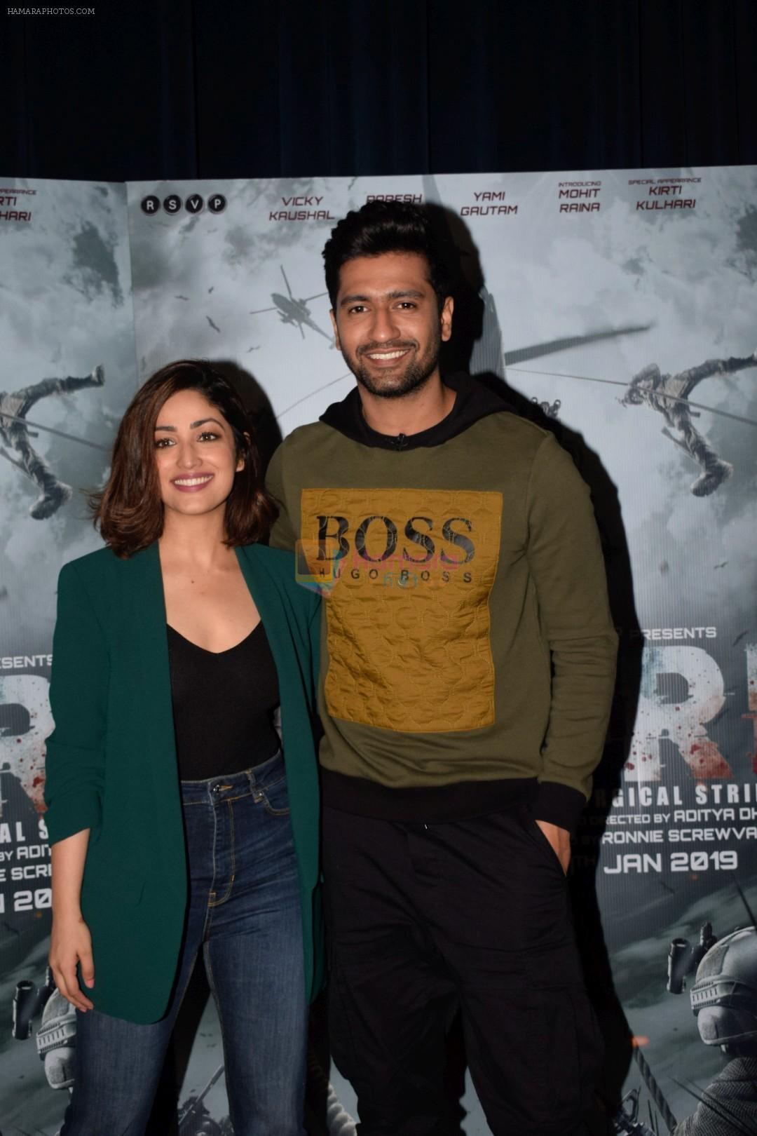Yami Guatam, Vicky Kaushal during the media interactions for thier film Uri in jw marriott juhu on 22nd Dec 2018