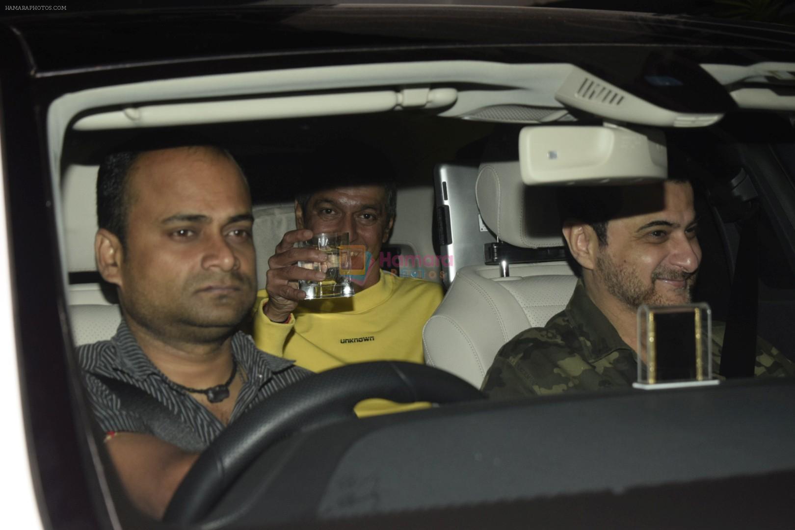 Chunky Pandey at Sanjay Kapoor's New Year Party At His Residence In Juhu on 1st Jan 2019