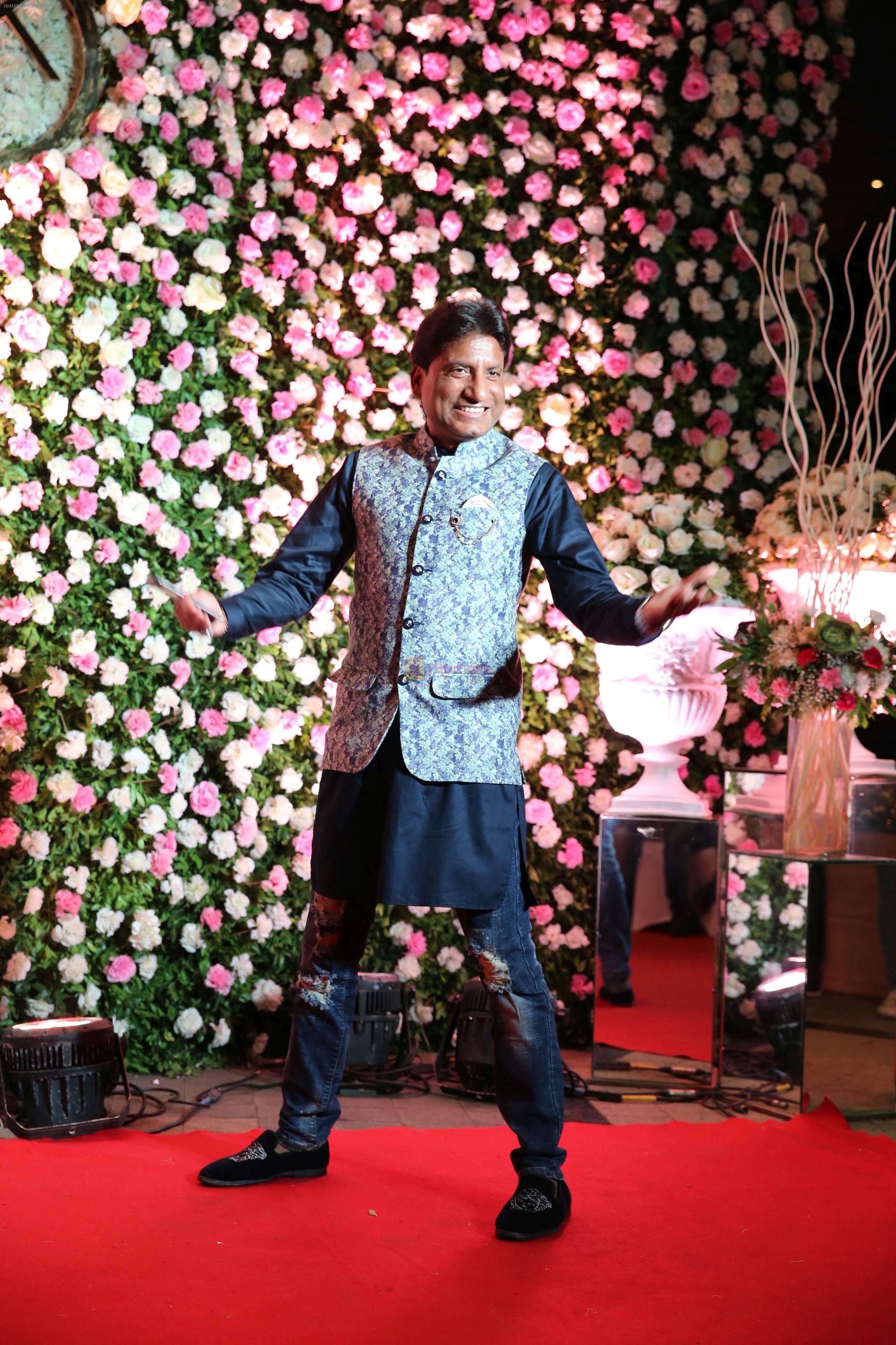 Raju Shrivastav at Kapil Sharma's wedding reception in jw marriott Sahar on 25th Dec 2018