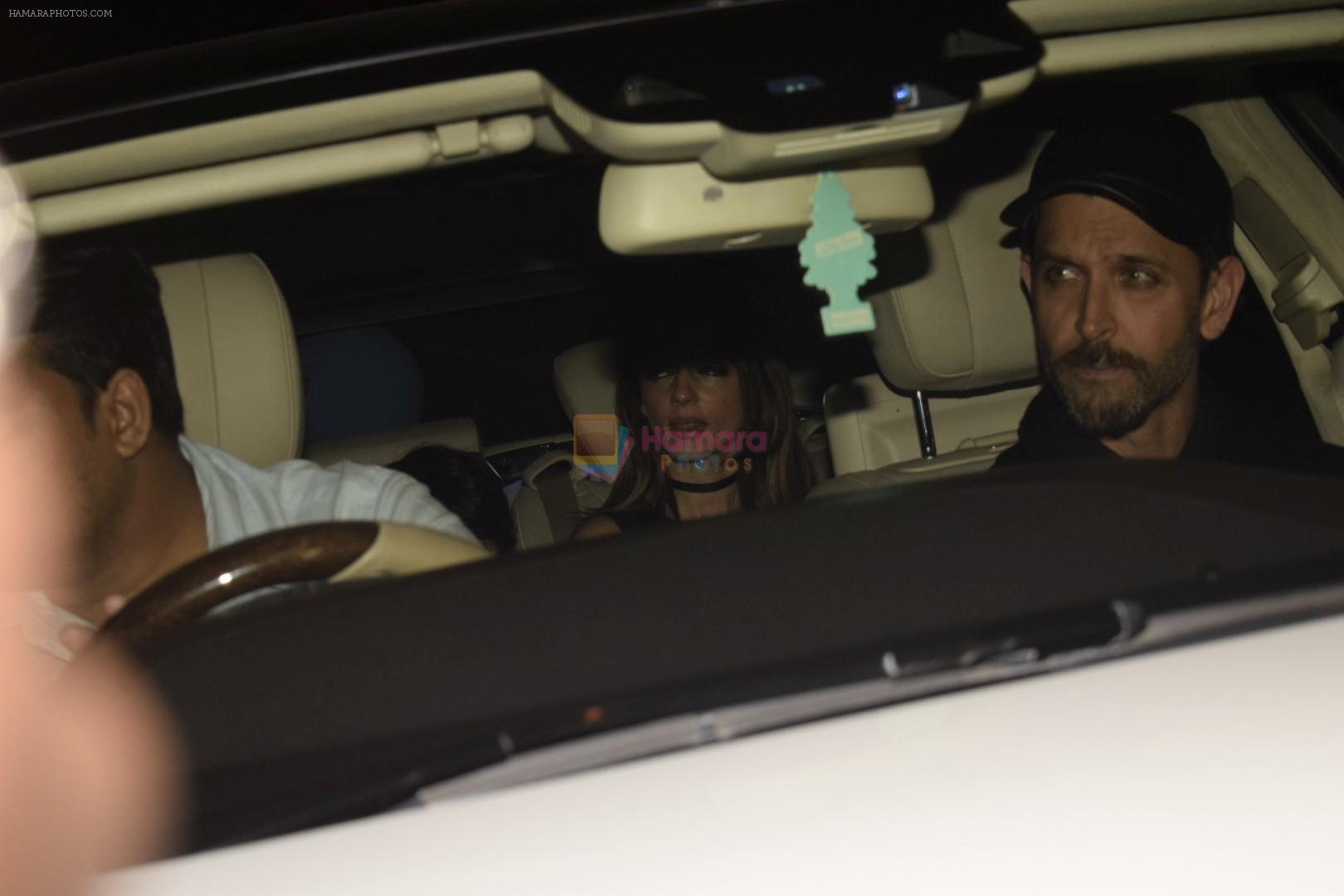 Hrithik Roshan, Suzanne Khan at Sonali Bendre's Birthday Party in Juhu on 1st Jan 2019