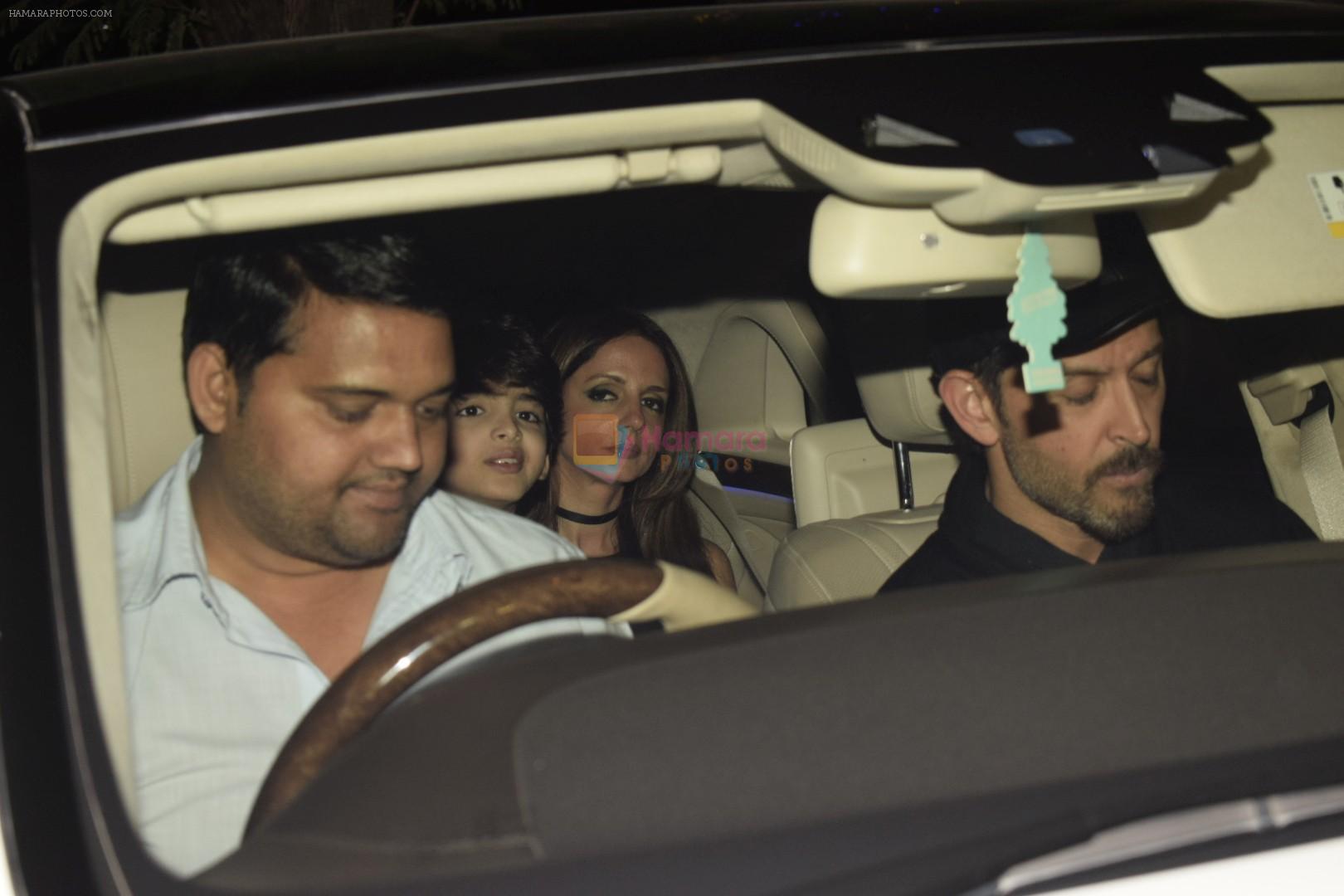 Hrithik Roshan, Suzanne Khan at Sonali Bendre's Birthday Party in Juhu on 1st Jan 2019