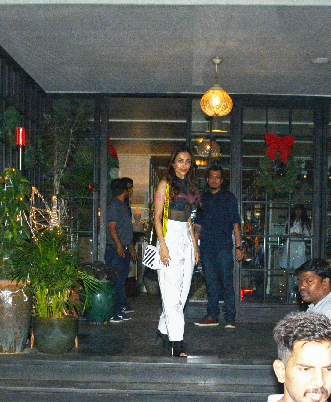 Malaika Arora spotted at Soho house juhu on 6th Jan 2019