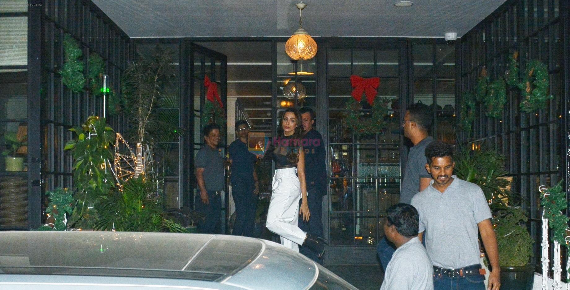Malaika Arora spotted at Soho house juhu on 6th Jan 2019