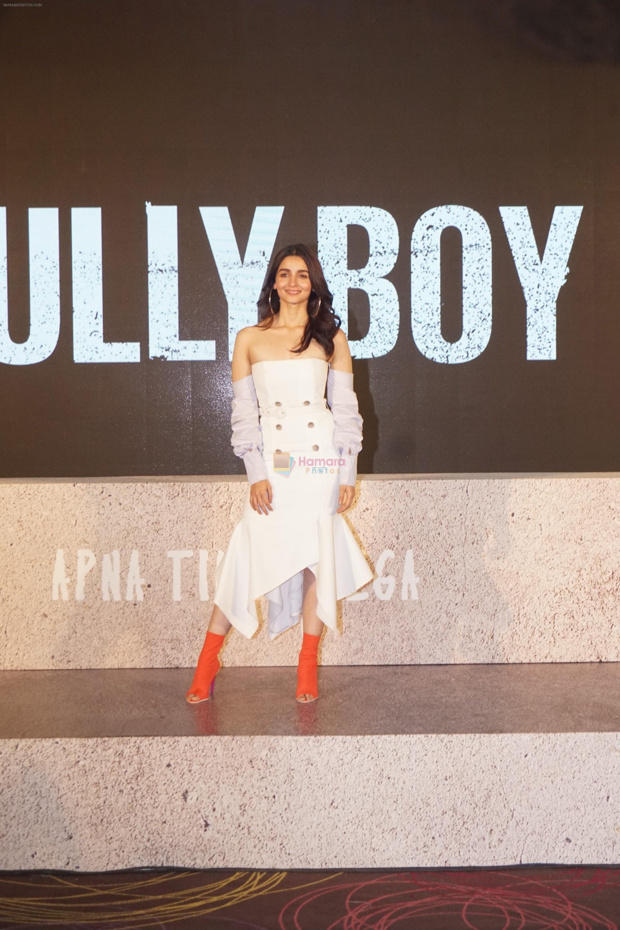 Alia Bhatt at the trailer launch of film Gully Boy on 8th Jan 2019