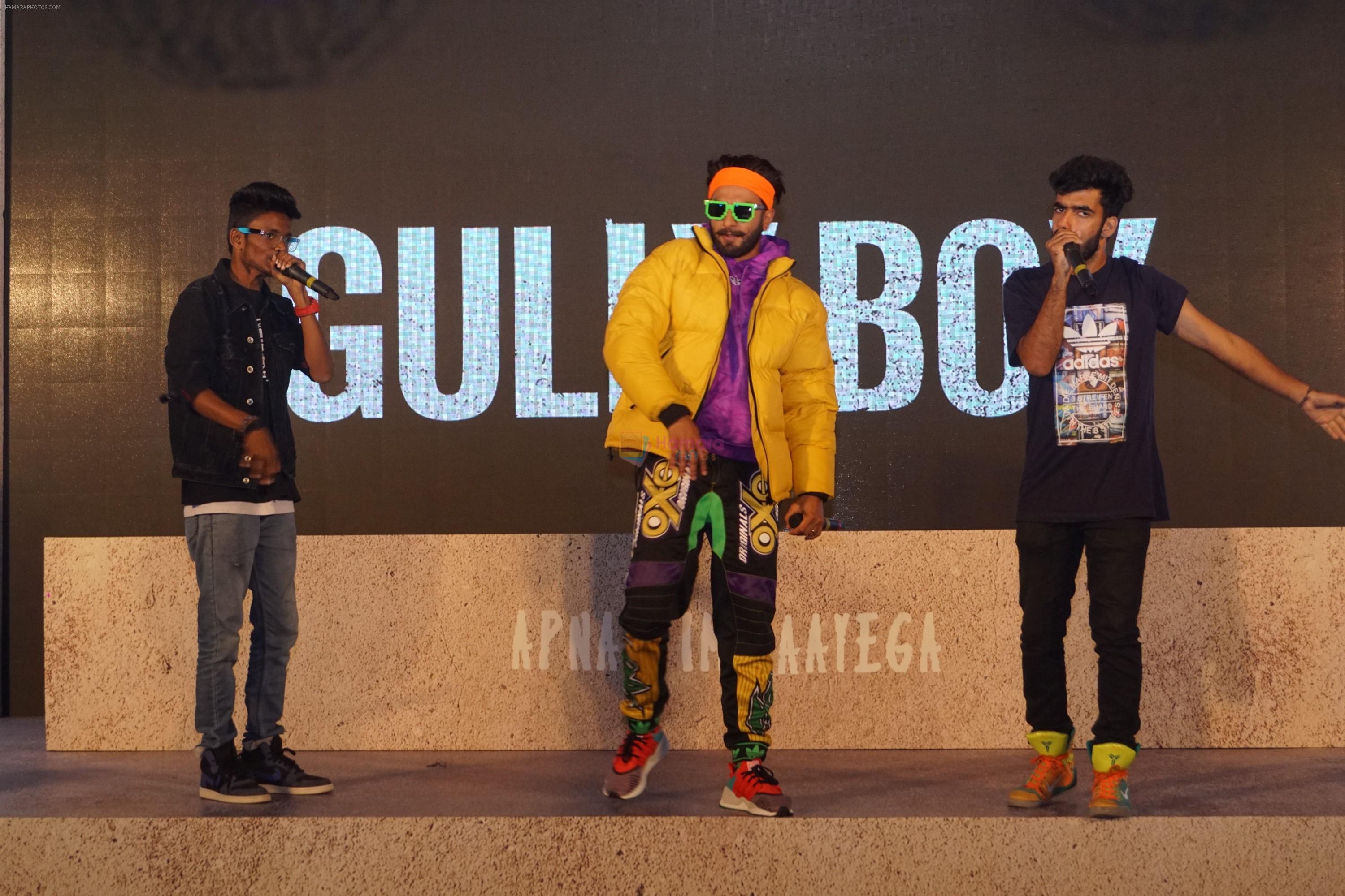 Ranveer Singh at the trailer launch of film Gully Boy on 8th Jan 2019