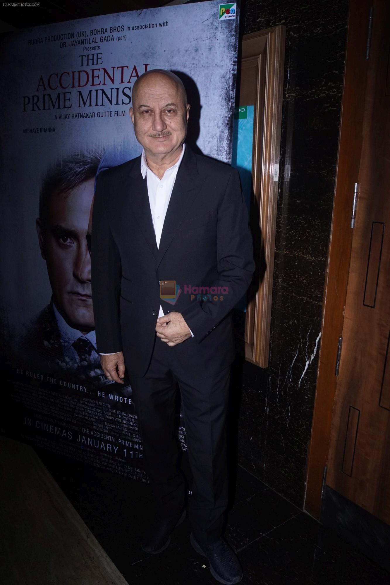 Anupam Kher at the Special Screening of film Accidental Prime Minister on 10th Jan 2019