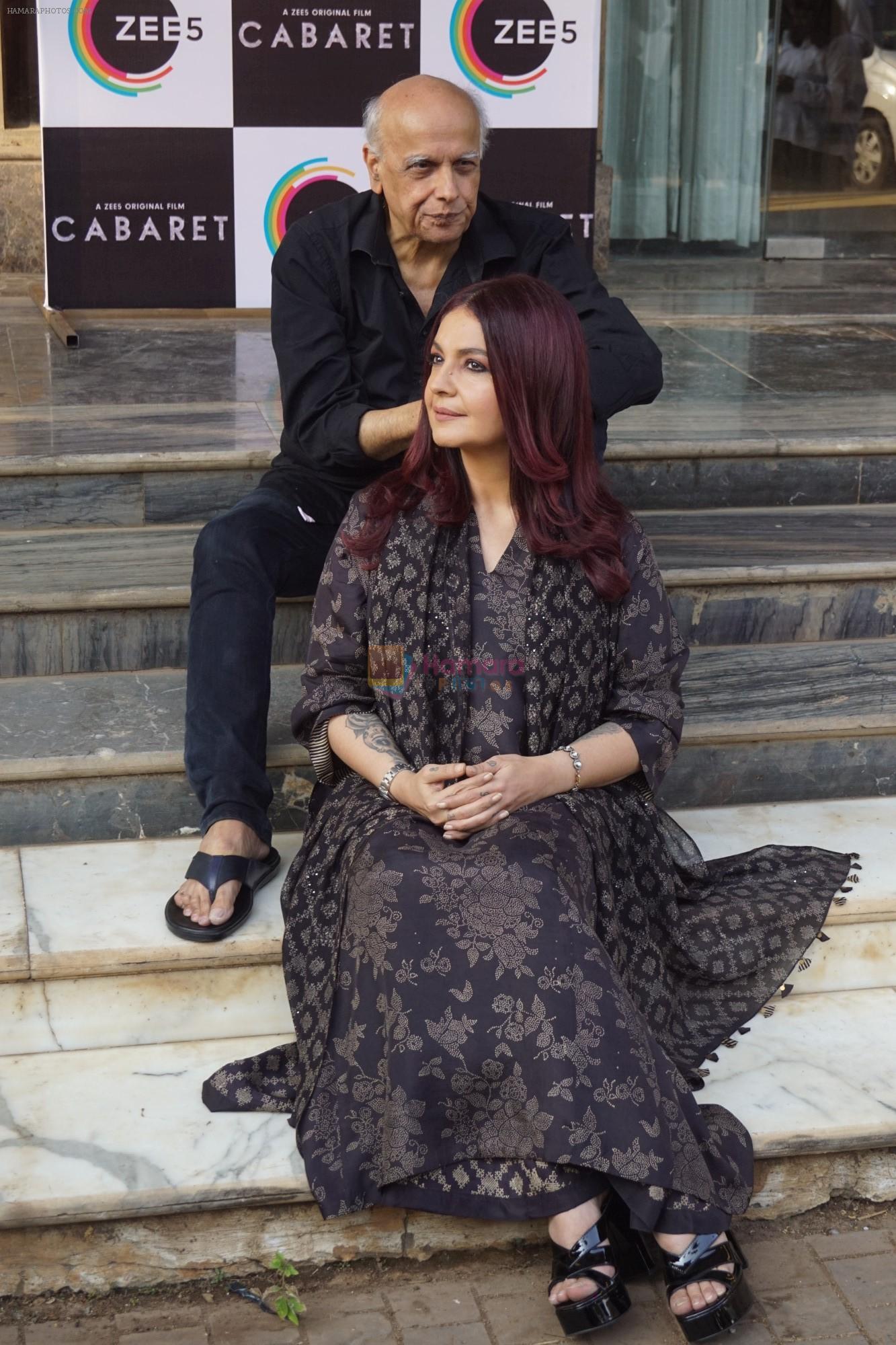 Pooja Bhatt,Mahesh Bhatt Spotted for Media Interviews of film Cabaret on 7th Jan 2019