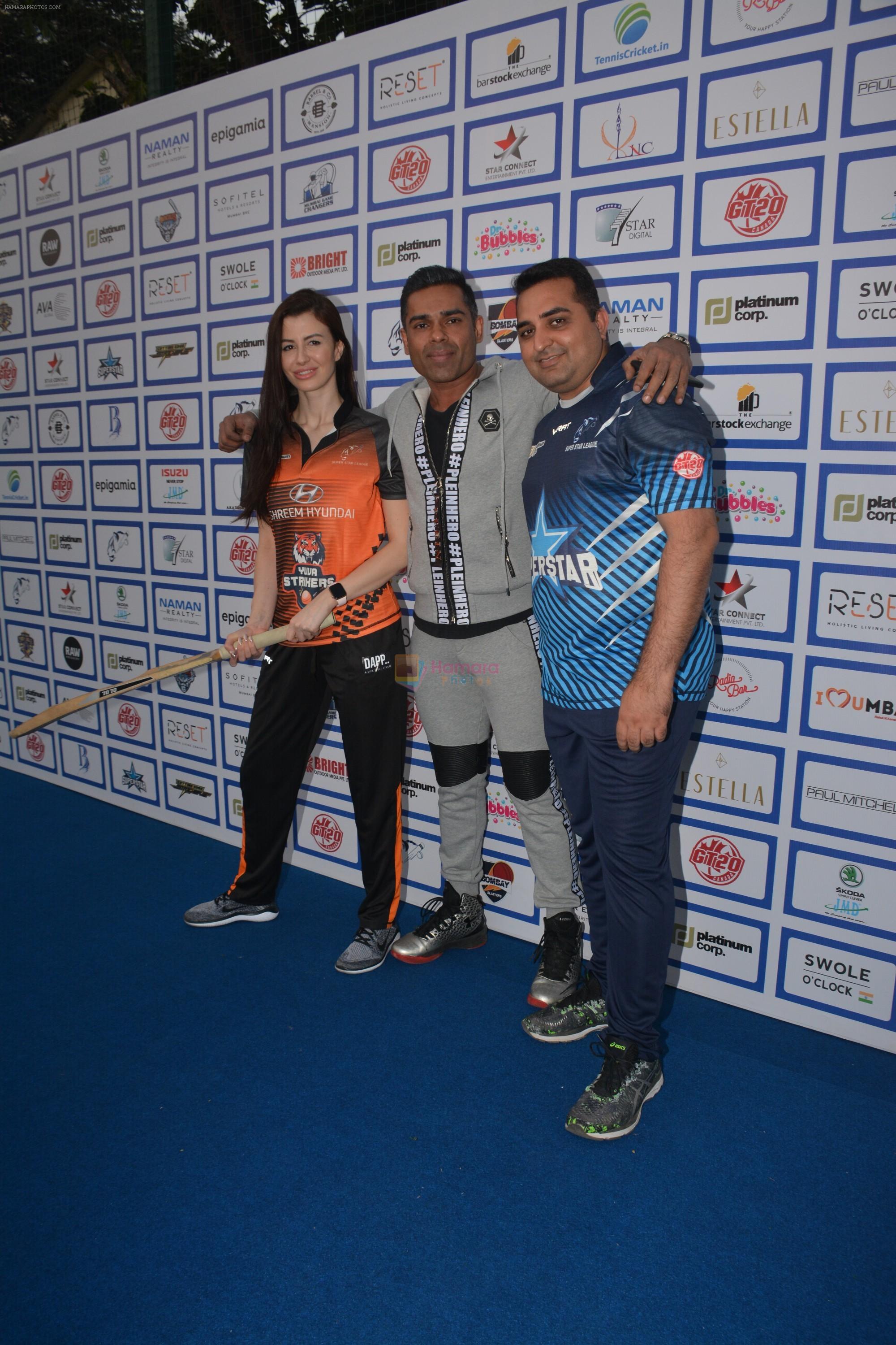 during The Inaugural Match Of Super Star League At Bandra on 7th Jan 2019