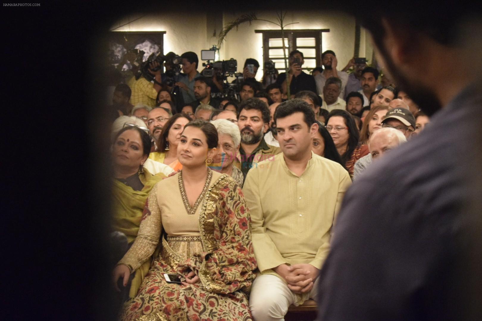 Vidya Balan, Siddharth Roy Kapoor at Kaifi Azmi's centenary celebrations with a musical evening at his juhu residence on 10th Jan 2019