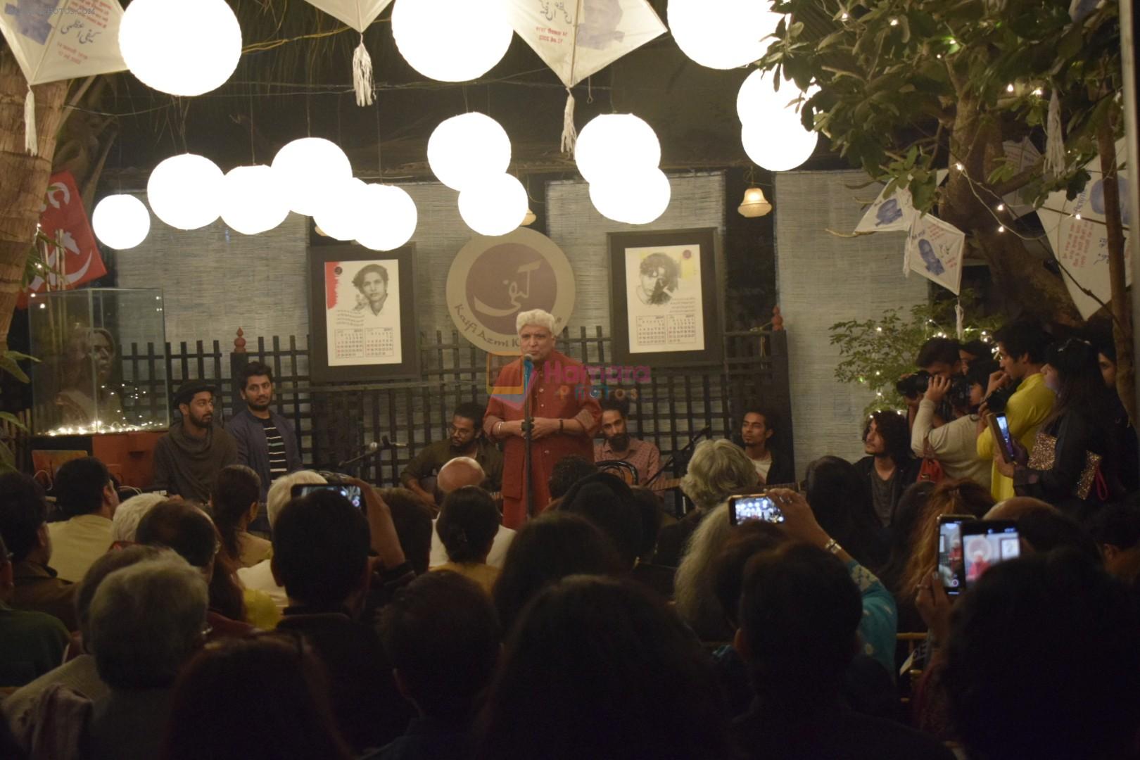 Javed AKhtar at Kaifi Azmi's centenary celebrations with a musical evening at his juhu residence on 10th Jan 2019