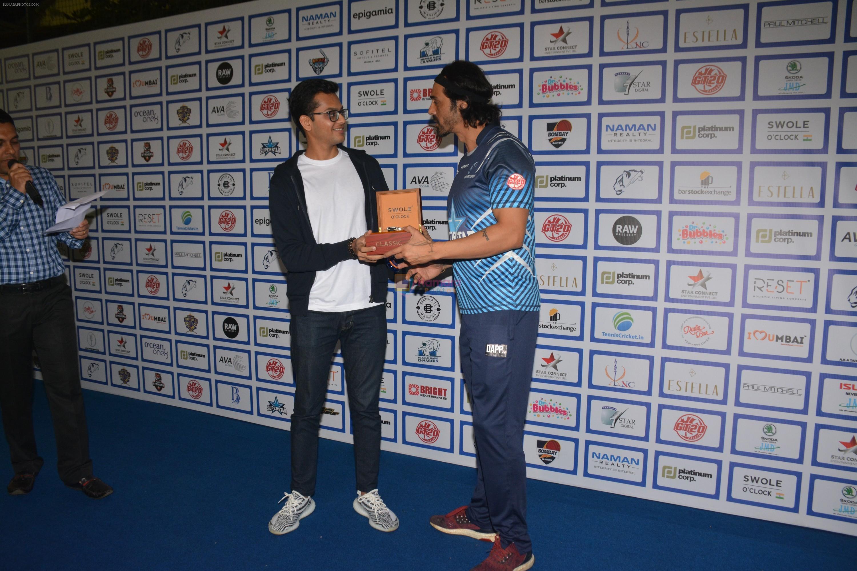 Arjun Rampal during The Inaugural Match Of Super Star League At Bandra on 7th Jan 2019