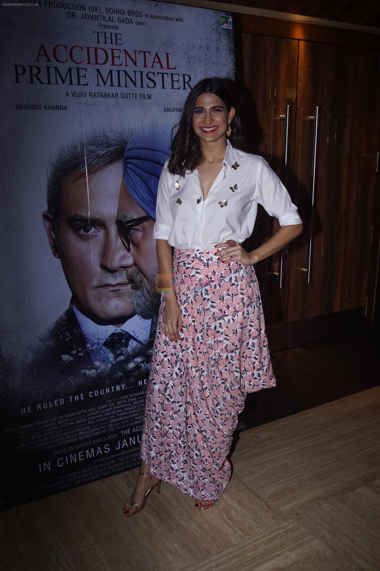 Aahana Kumra at the Special Screening of film Accidental Prime Minister on 10th Jan 2019
