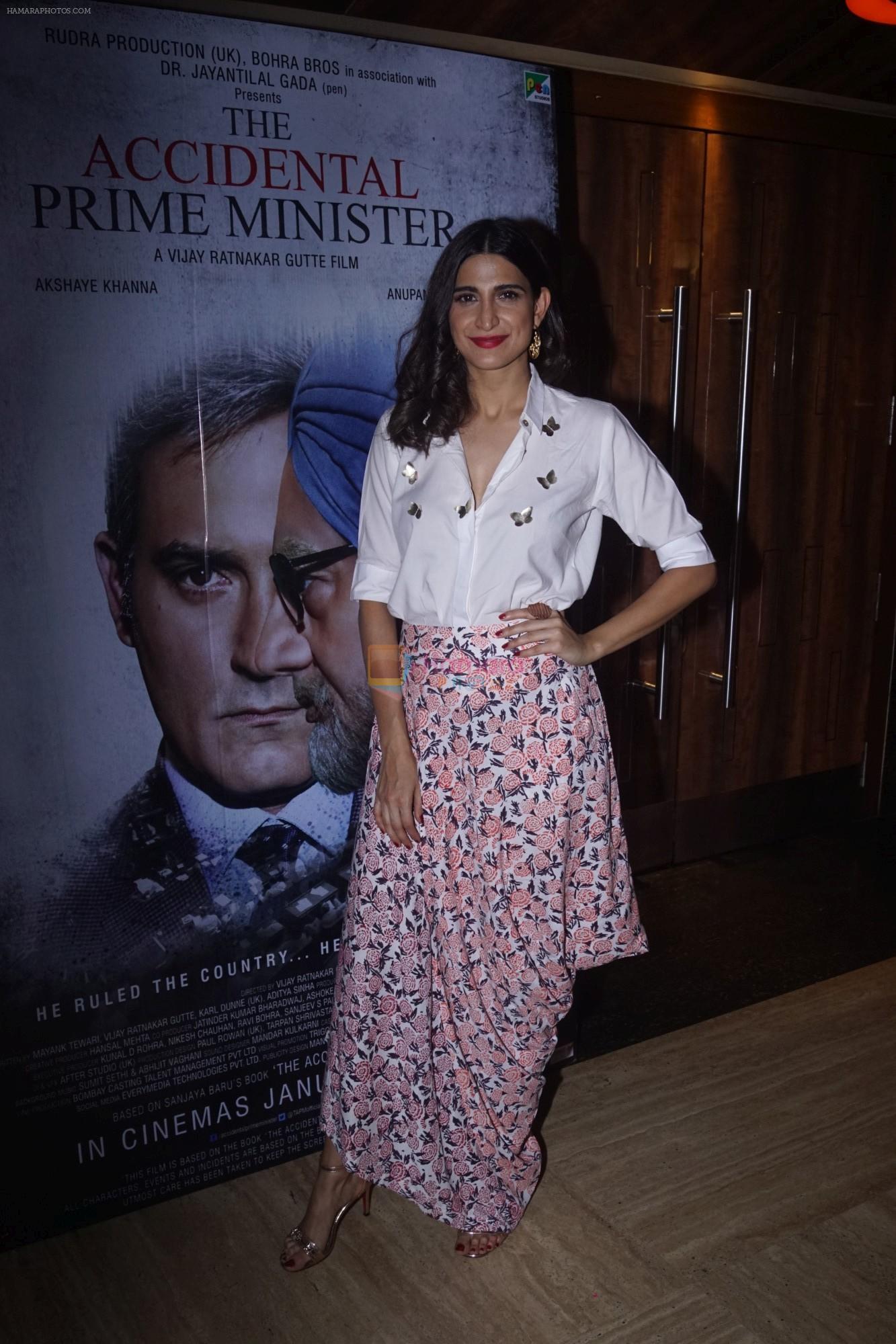Aahana Kumra at the Special Screening of film Accidental Prime Minister on 10th Jan 2019