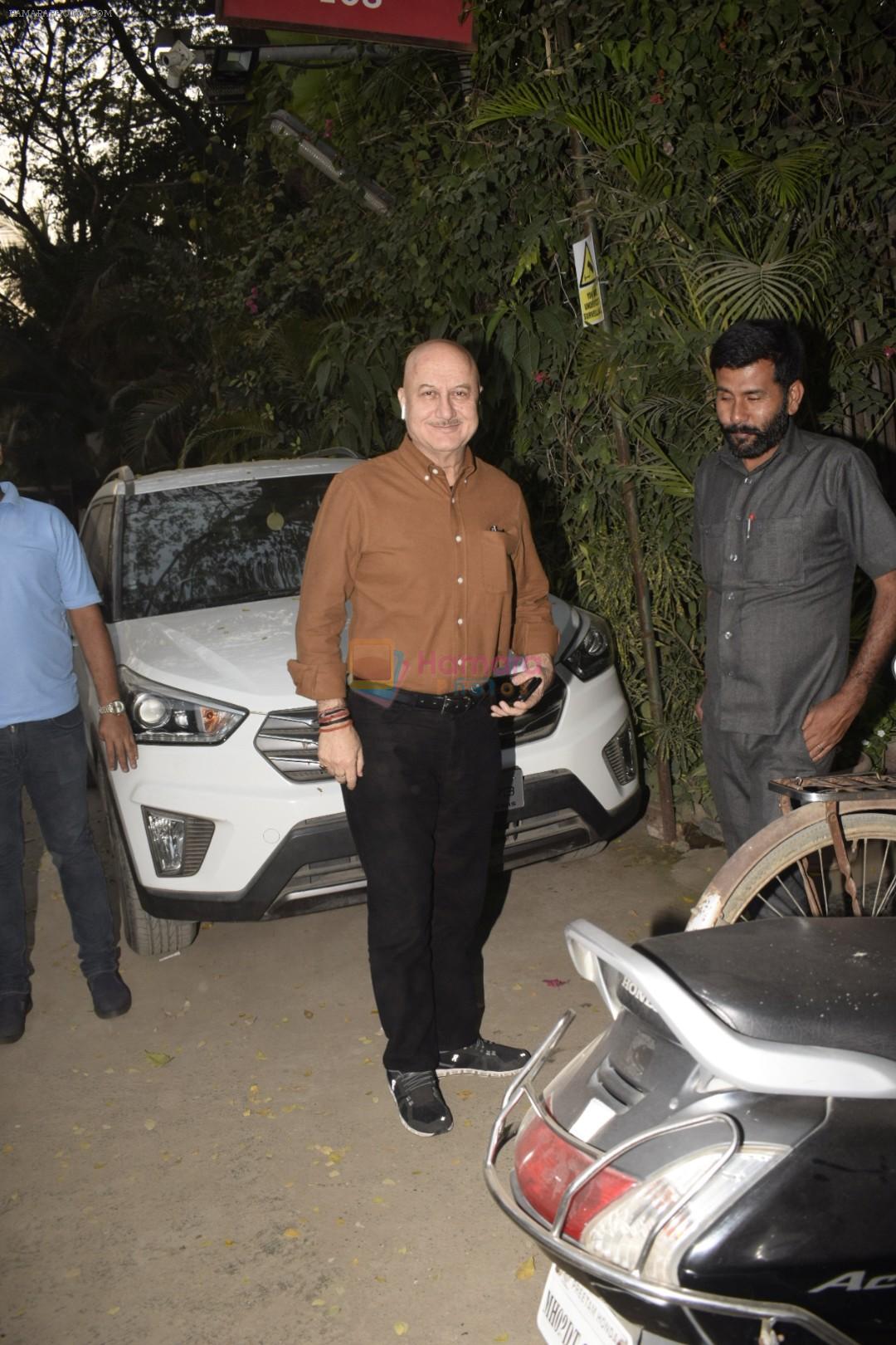 Anupam Kher Spotted At Physioflex Gym In Versova on 11th Jan 2019