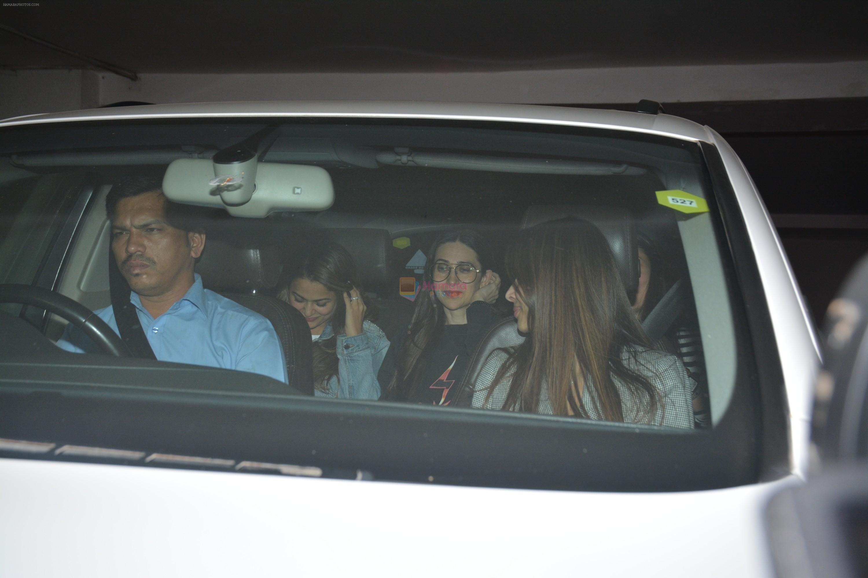 Malaika Arora Khan, Kareena Kapoor, Karisma Kapoor spotted at Karan Johar's house in bandra on 16th Jan 2018