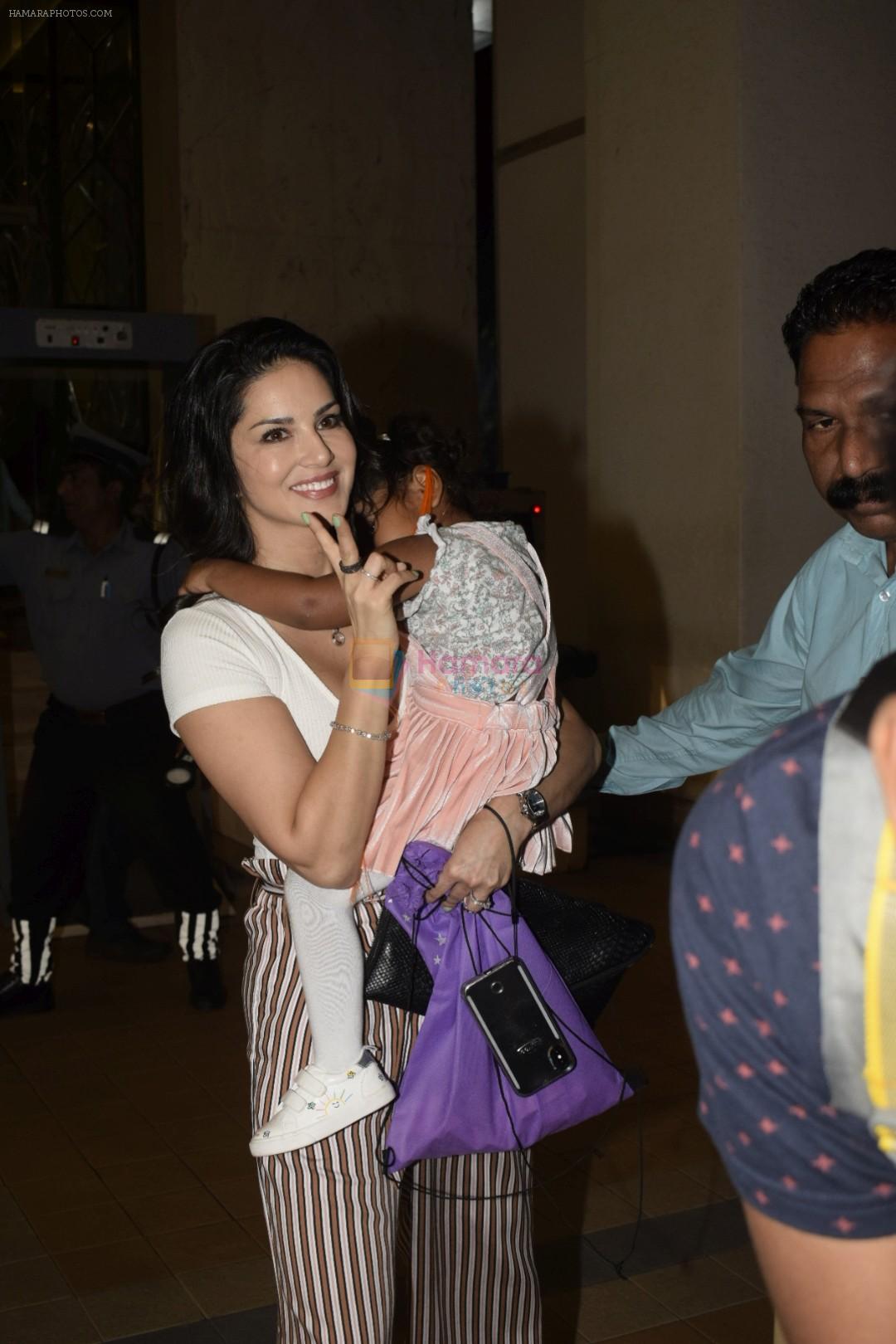 Sunny Leone attend a Birthday Party in Sea Princess Juhu on 18th Jan 2019