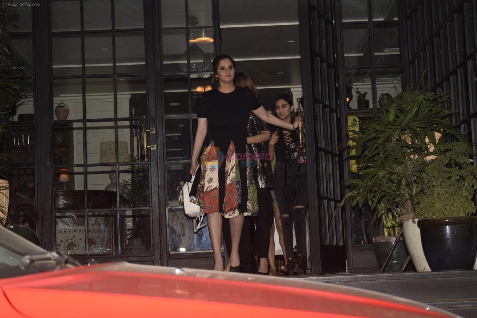 Sania Mirza spotted at Soho House juhu on 18th Jan 2019