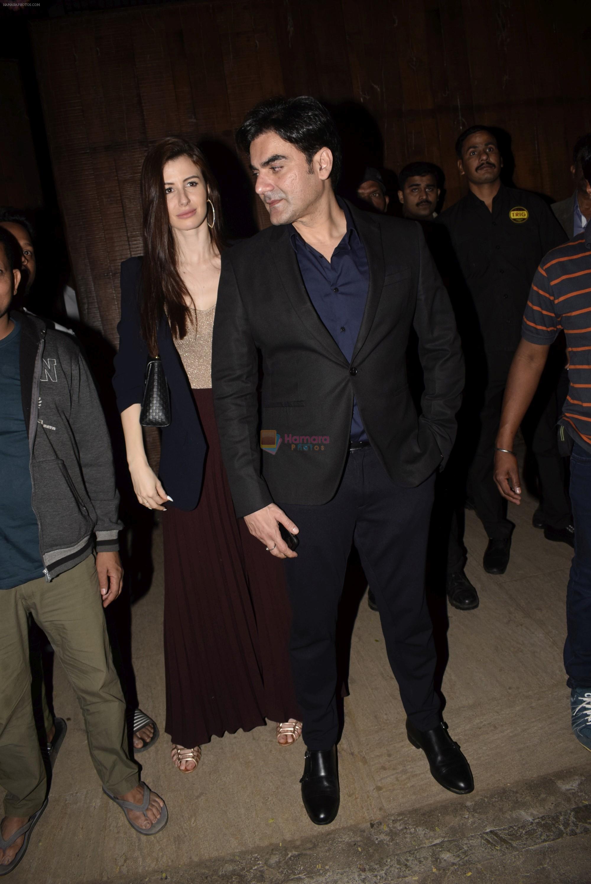 Arbaaz Khan, Georgia Andriani at Bobby Deol's birthday party at his home in juhu on 27th Jan 2019