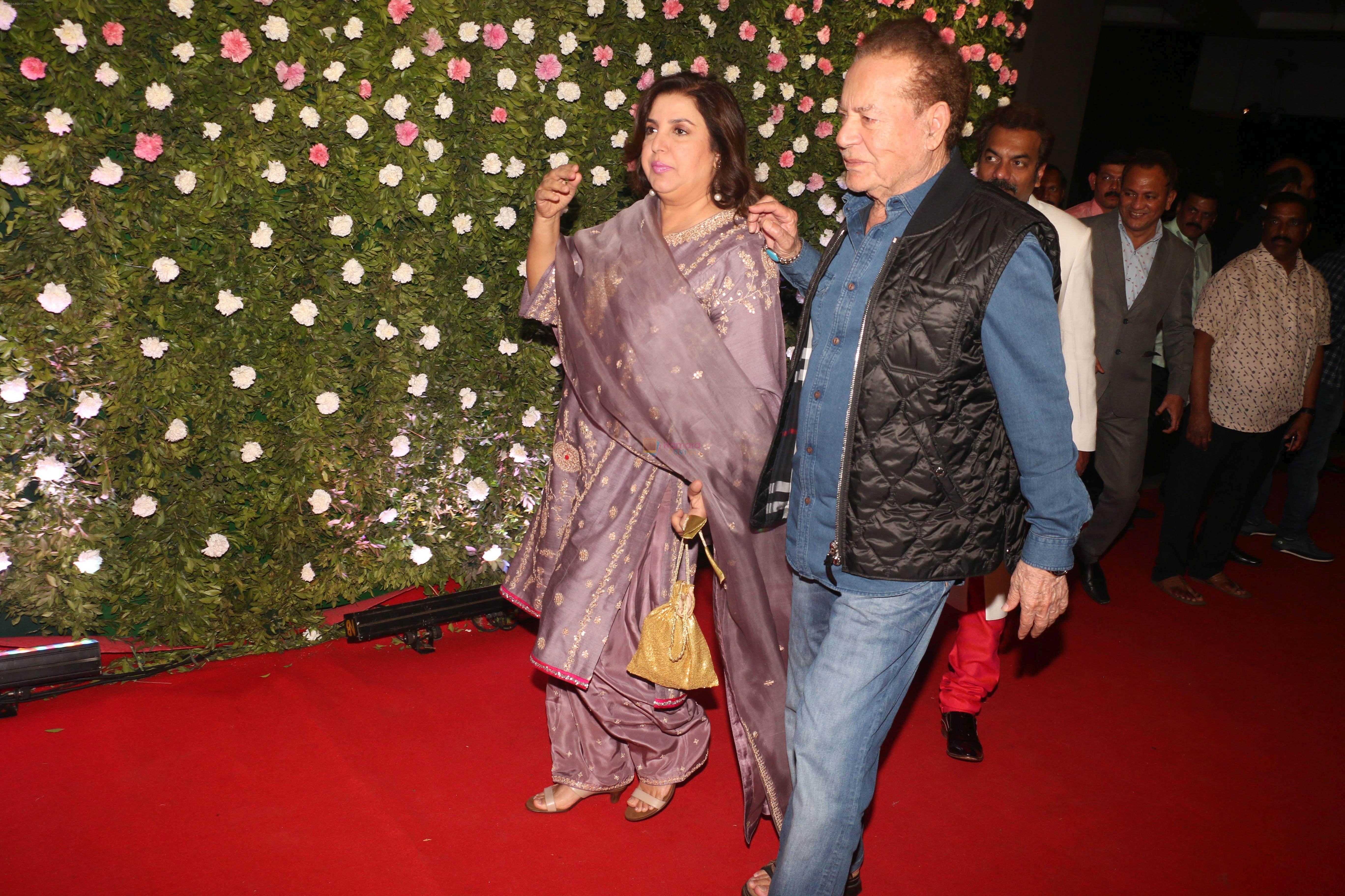 Farah Khan at Raj Thackeray's son Amit's wediing in St Regis on 27th Jan 2019