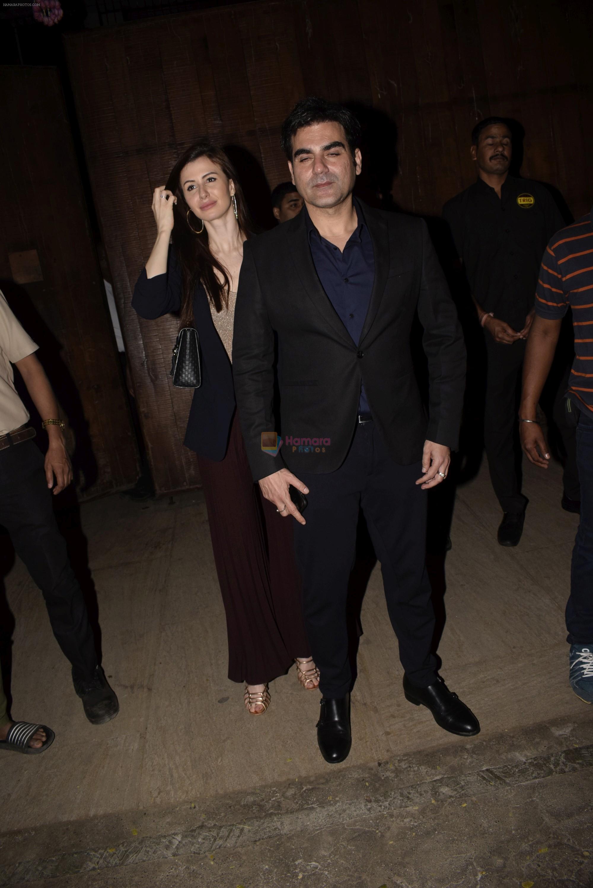 Arbaaz Khan, Georgia Andriani at Bobby Deol's birthday party at his home in juhu on 27th Jan 2019
