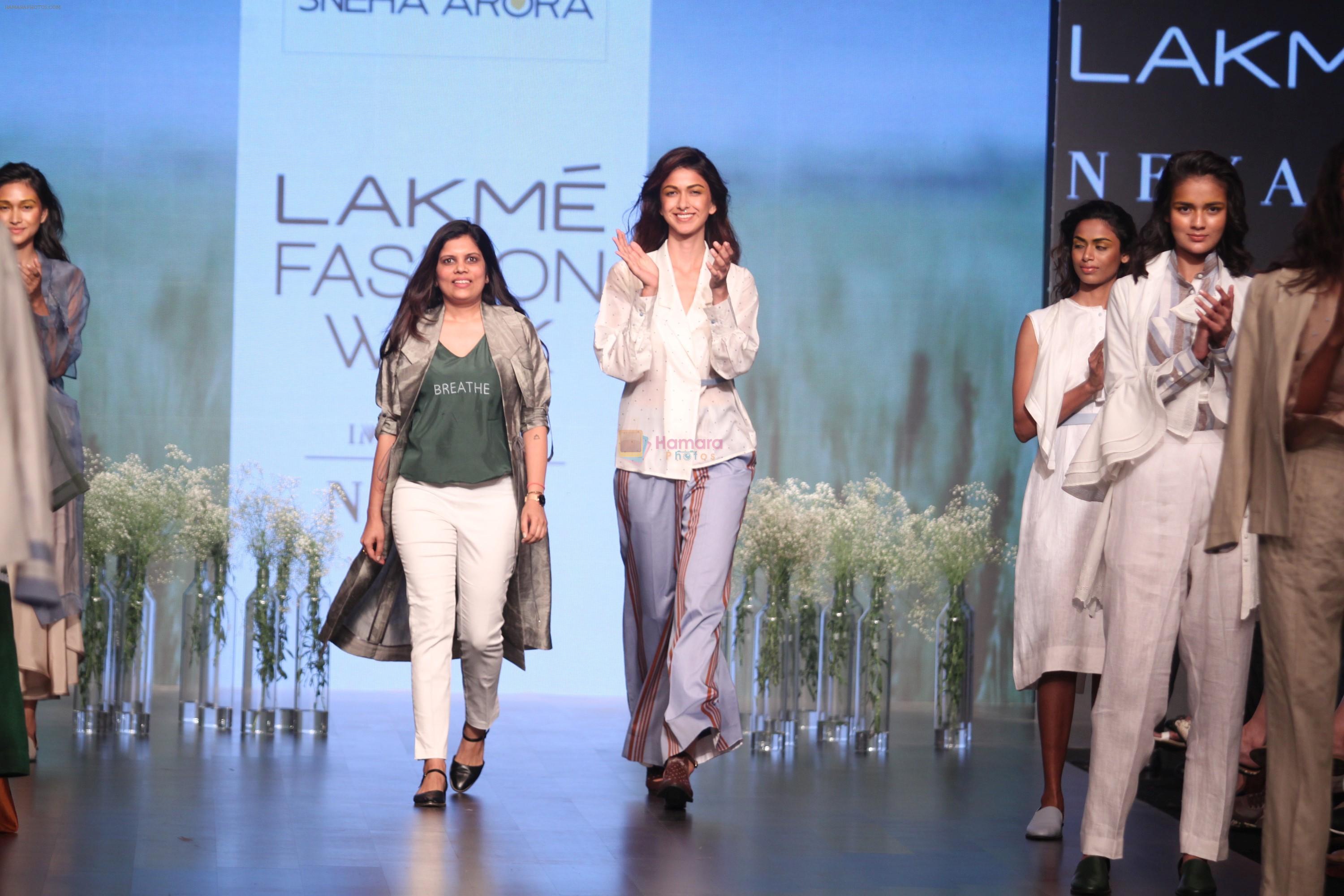 walked the ramp on the first day of Lakme Fashion Week for designer Asa Kazingmei on 30th Jan 2019