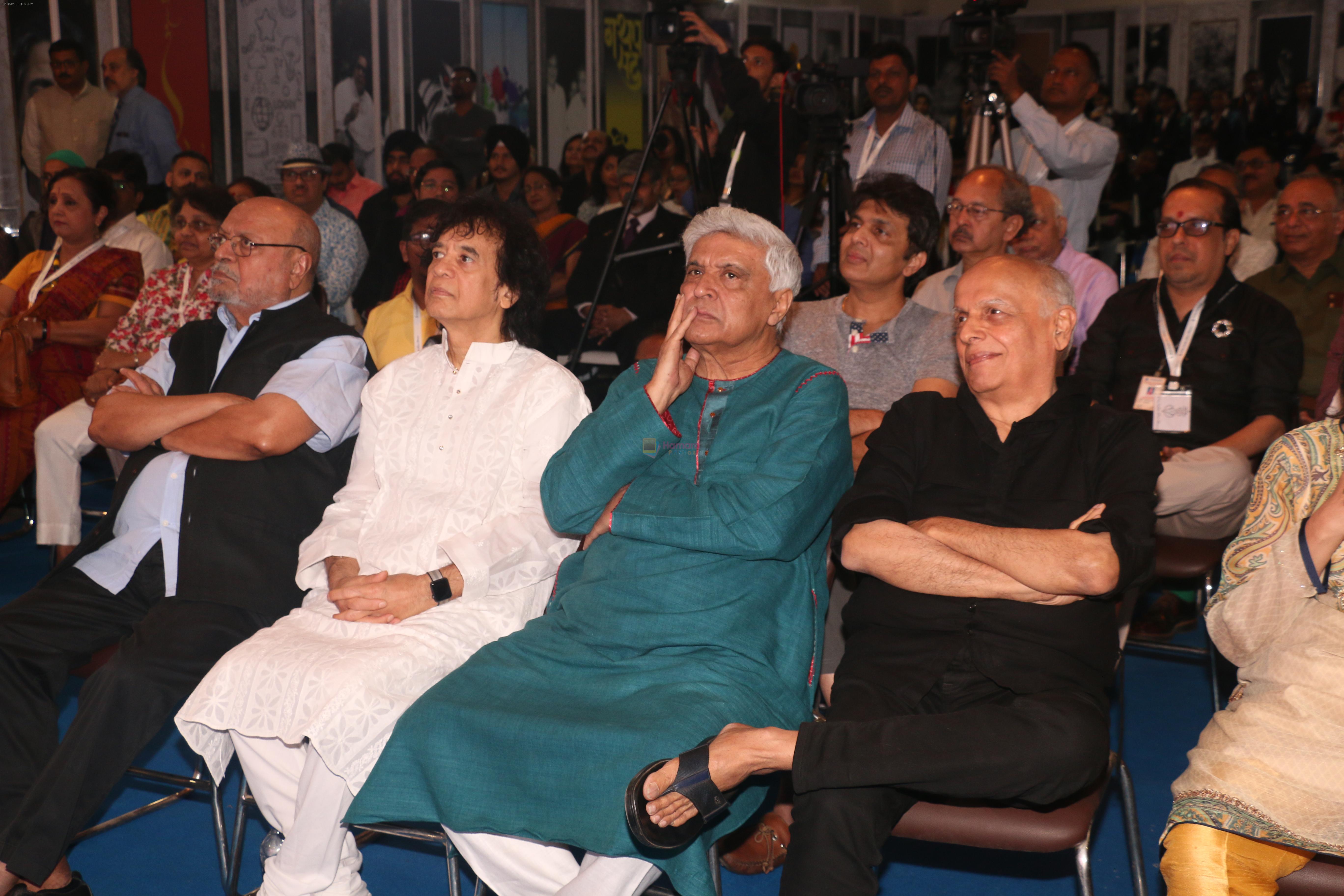 Javed AKhtar, Mahesh Bhatt, Zakir Hussain at the Launch Of Special Edition Of Kaifi Azmi Fountain Pens at India Pen Show In Nehru Centre on 1st Feb 2019
