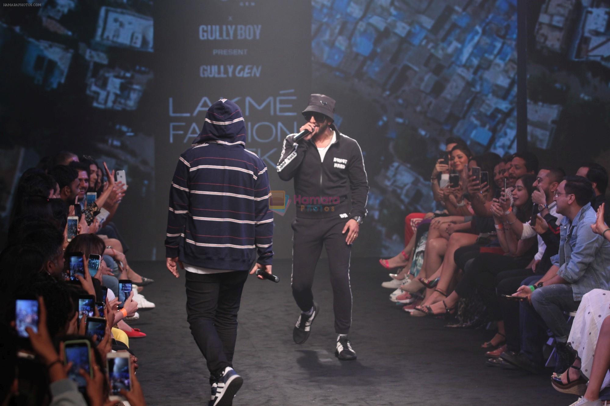 Ranveer Singh Walks Ramp for Gully Gen Studio 2 at  Lakme Fashion Week 2019 on 3rd Feb 2019