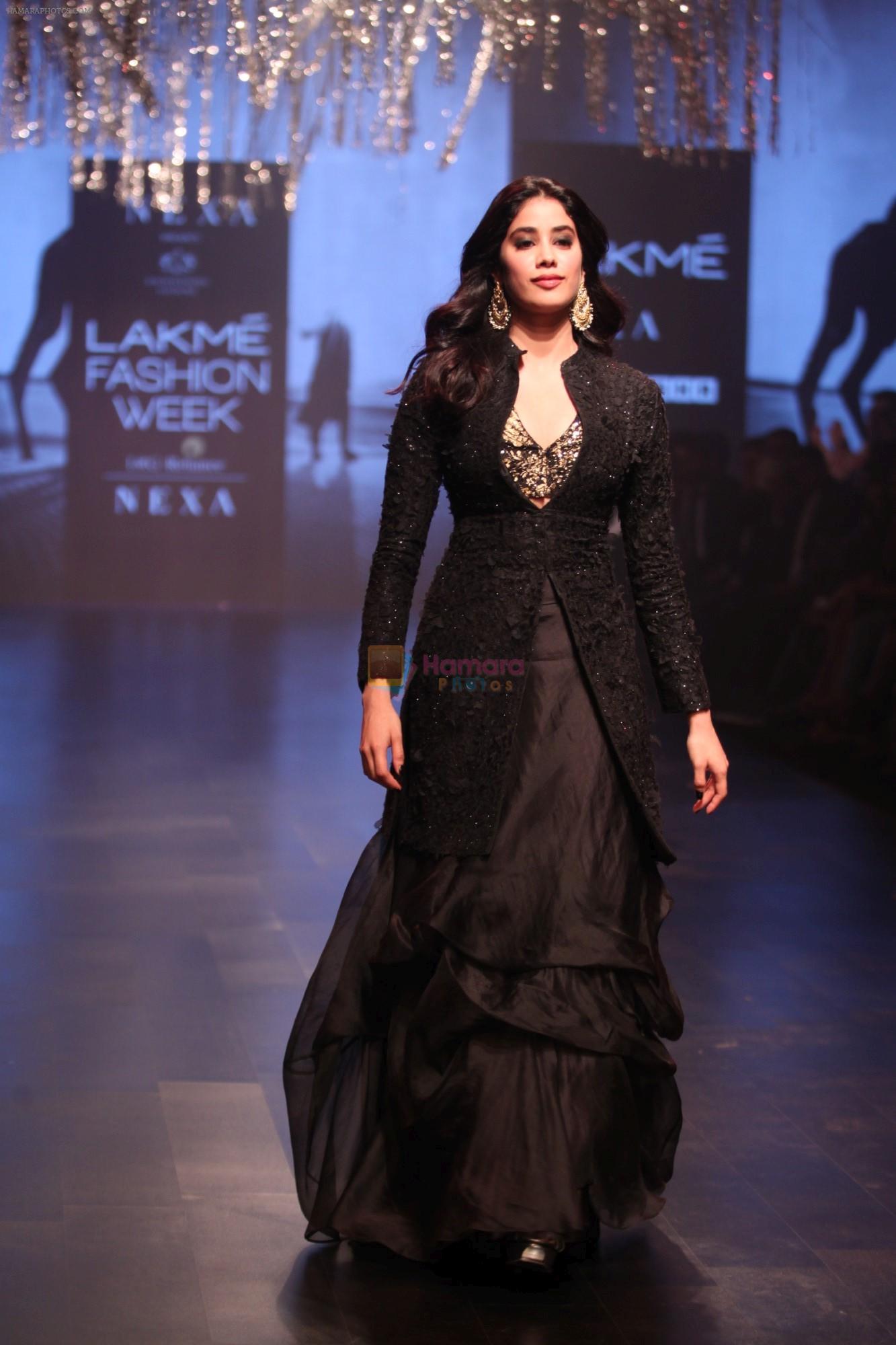 Janhvi Kapoor walk the ramp for Raghavendra Rathore at Lakme Fashion Week 2019  on 3rd Feb 2019