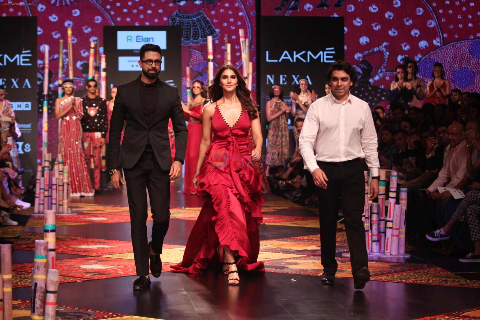 Vaani Kapoor walk the Ramp for Shivan and Narresh at Lakme Fashion Week 2019 on 3rd Feb 2019