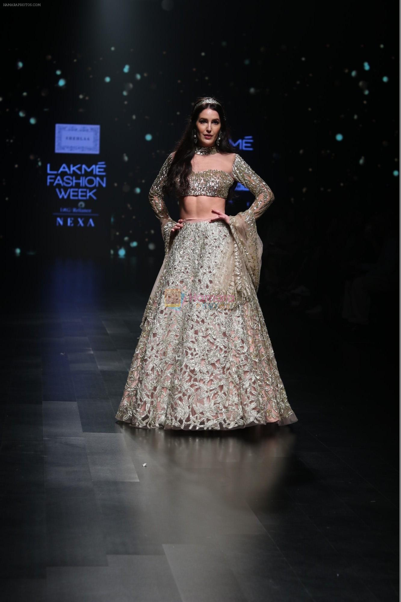 Isabelle Kaif walk the ramp for Shehla Khan at Lakme Fashion Week 2019  on 3rd Feb 2019