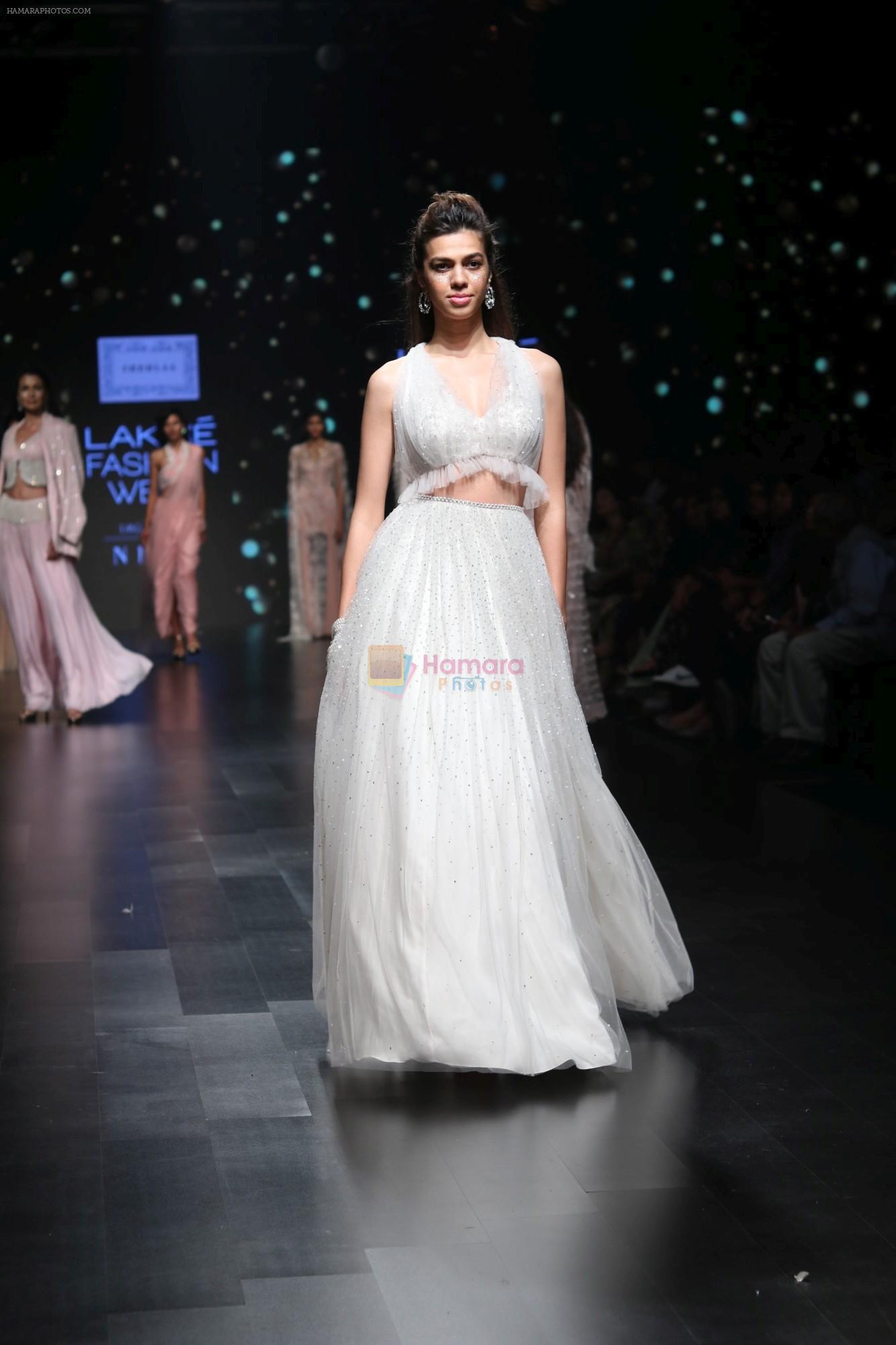 Model walk the ramp for Shehla Khan at Lakme Fashion Week 2019  on 3rd Feb 2019