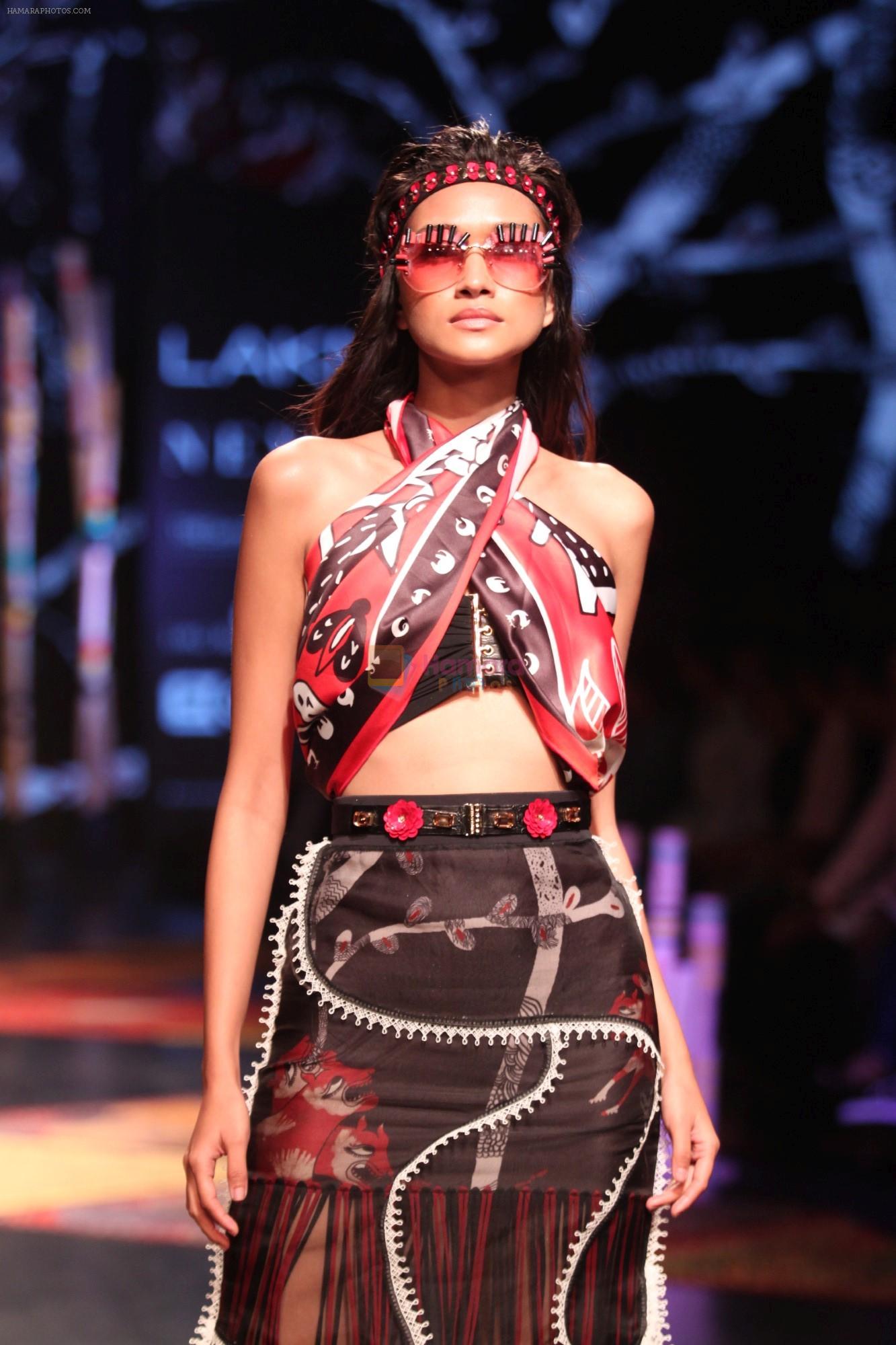 Model walk the Ramp for Shivan and Narresh at Lakme Fashion Week 2019 on 3rd Feb 2019