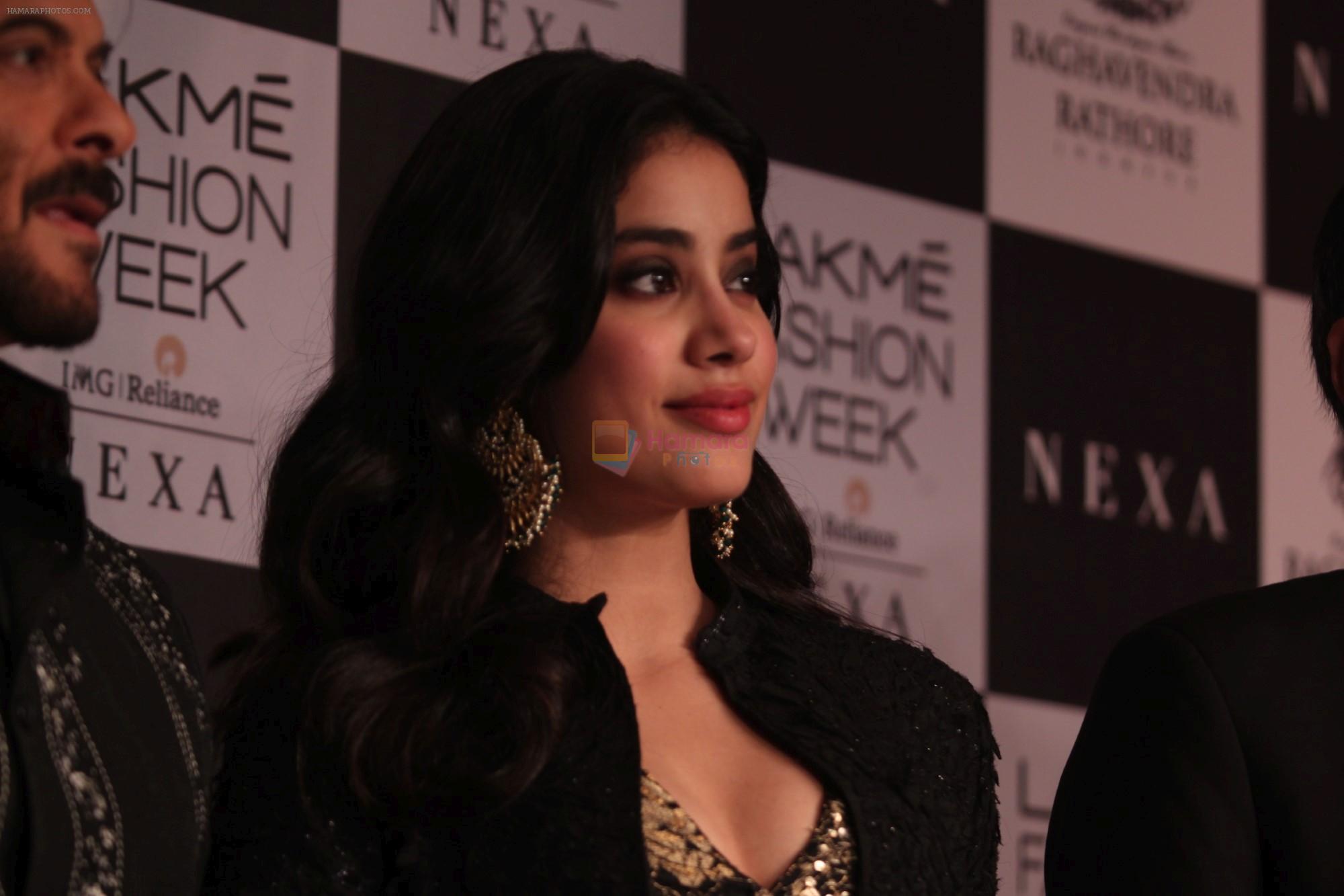 Janhvi Kapoor walk the ramp for Raghavendra Rathore at Lakme Fashion Week 2019  on 3rd Feb 2019