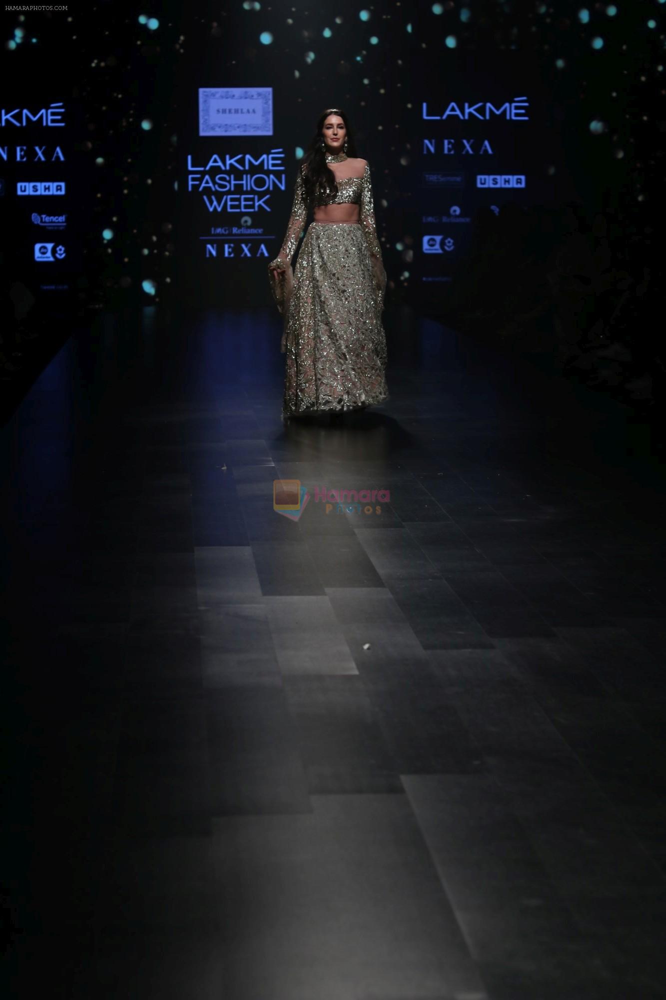 Isabelle Kaif walk the ramp for Shehla Khan at Lakme Fashion Week 2019  on 3rd Feb 2019