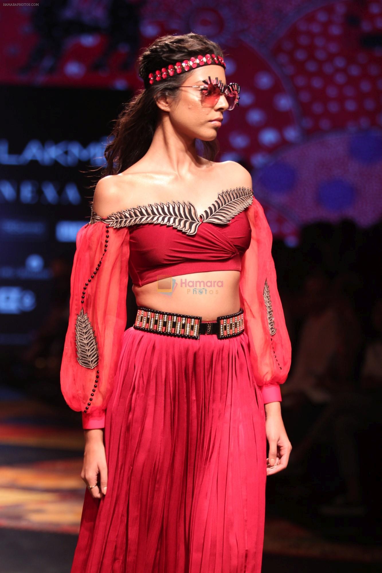 Model walk the Ramp for Shivan and Narresh at Lakme Fashion Week 2019 on 3rd Feb 2019