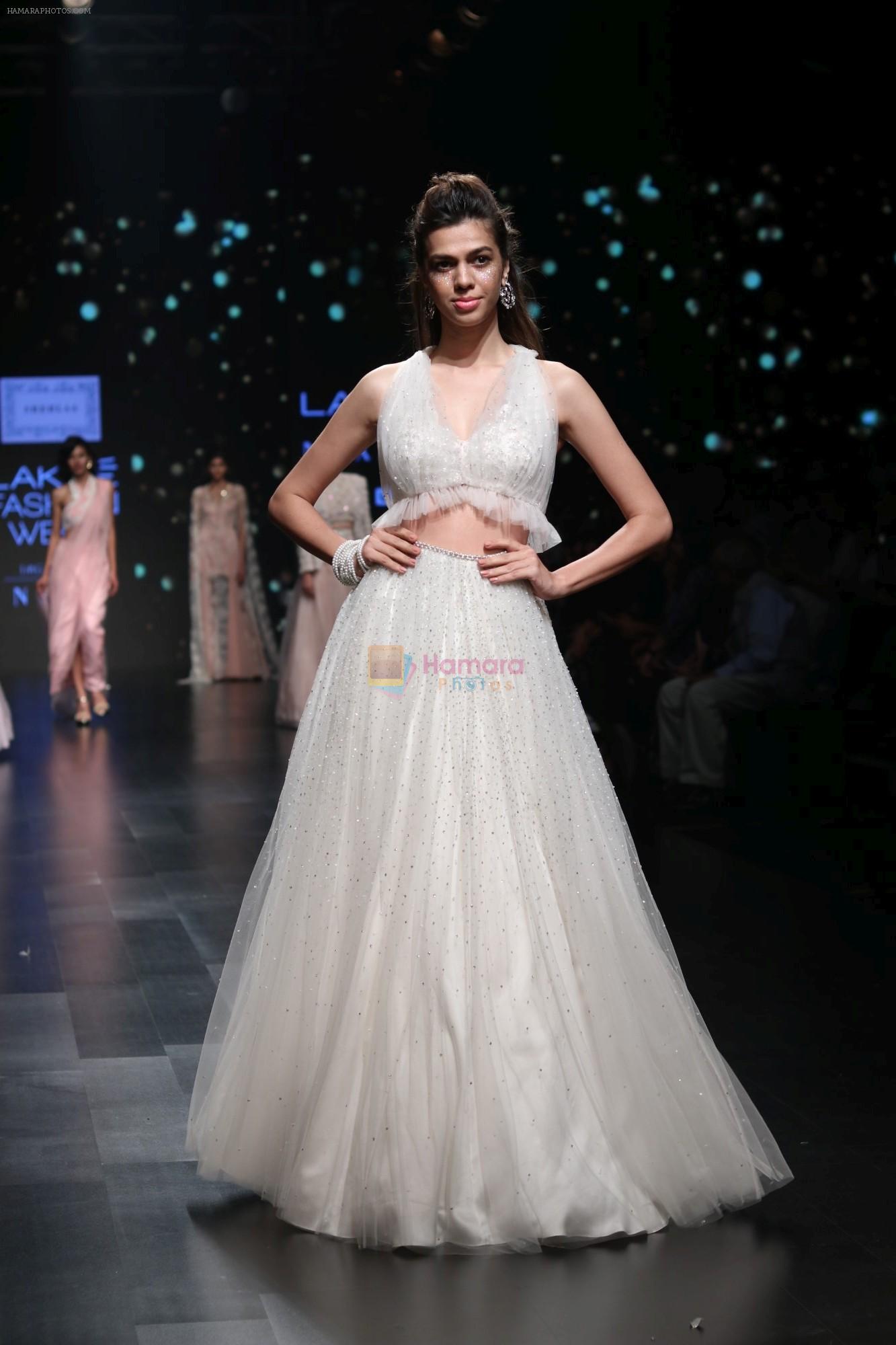 Model walk the ramp for Shehla Khan at Lakme Fashion Week 2019  on 3rd Feb 2019