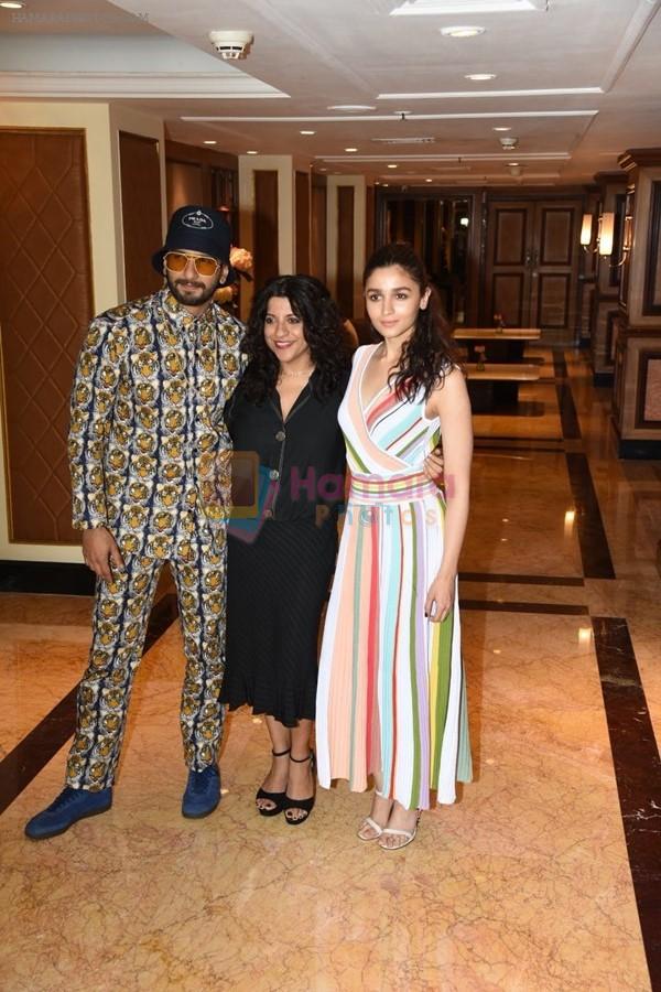 Ranveer Singh and Alia Bhatt spotted at the interviews of Gully boy on 6th Feb 2019