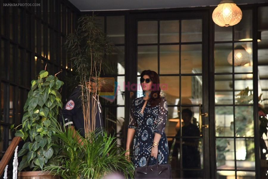 Twinkle khanna spotted at soho house on 6th Feb 2019