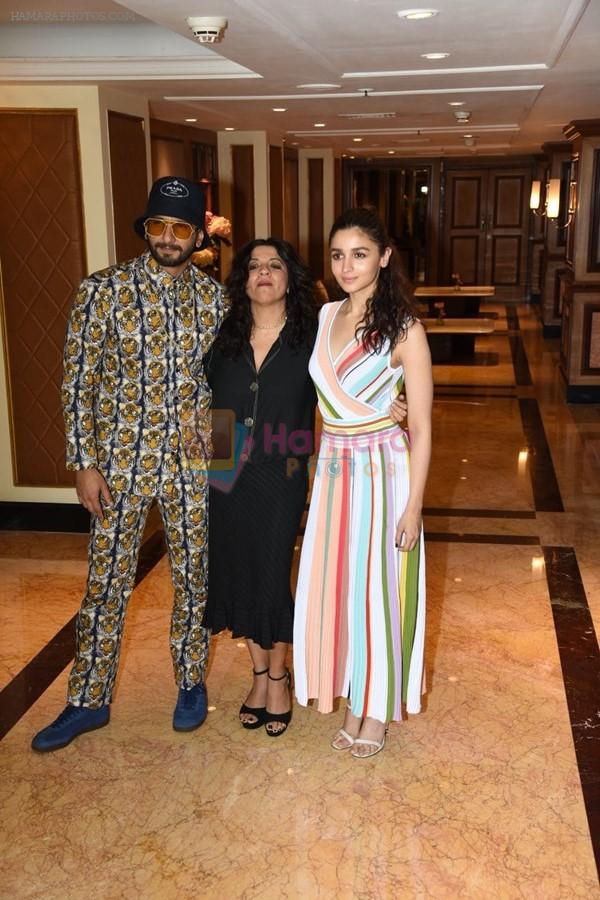 Ranveer Singh and Alia Bhatt spotted at the interviews of Gully boy on 6th Feb 2019