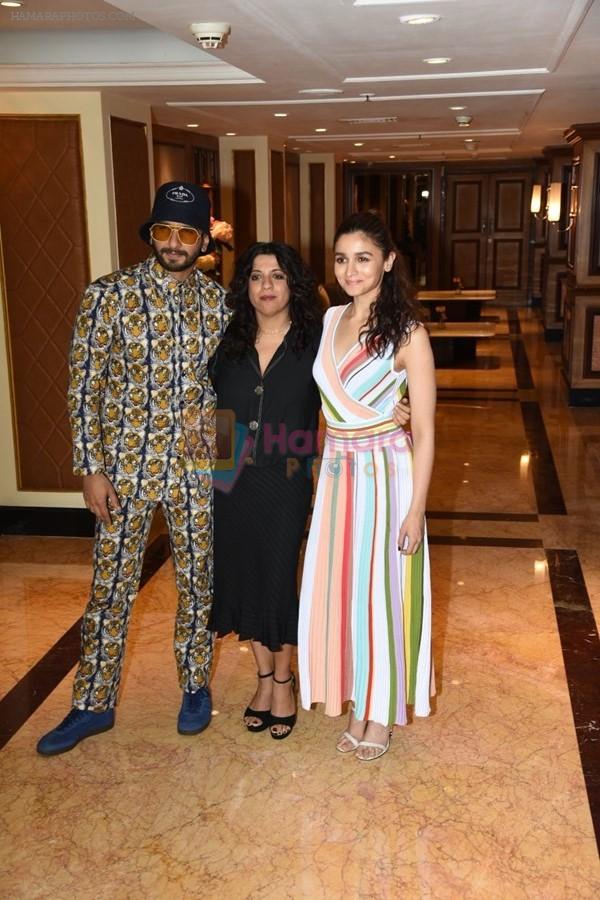 Ranveer Singh and Alia Bhatt spotted at the interviews of Gully boy on 6th Feb 2019