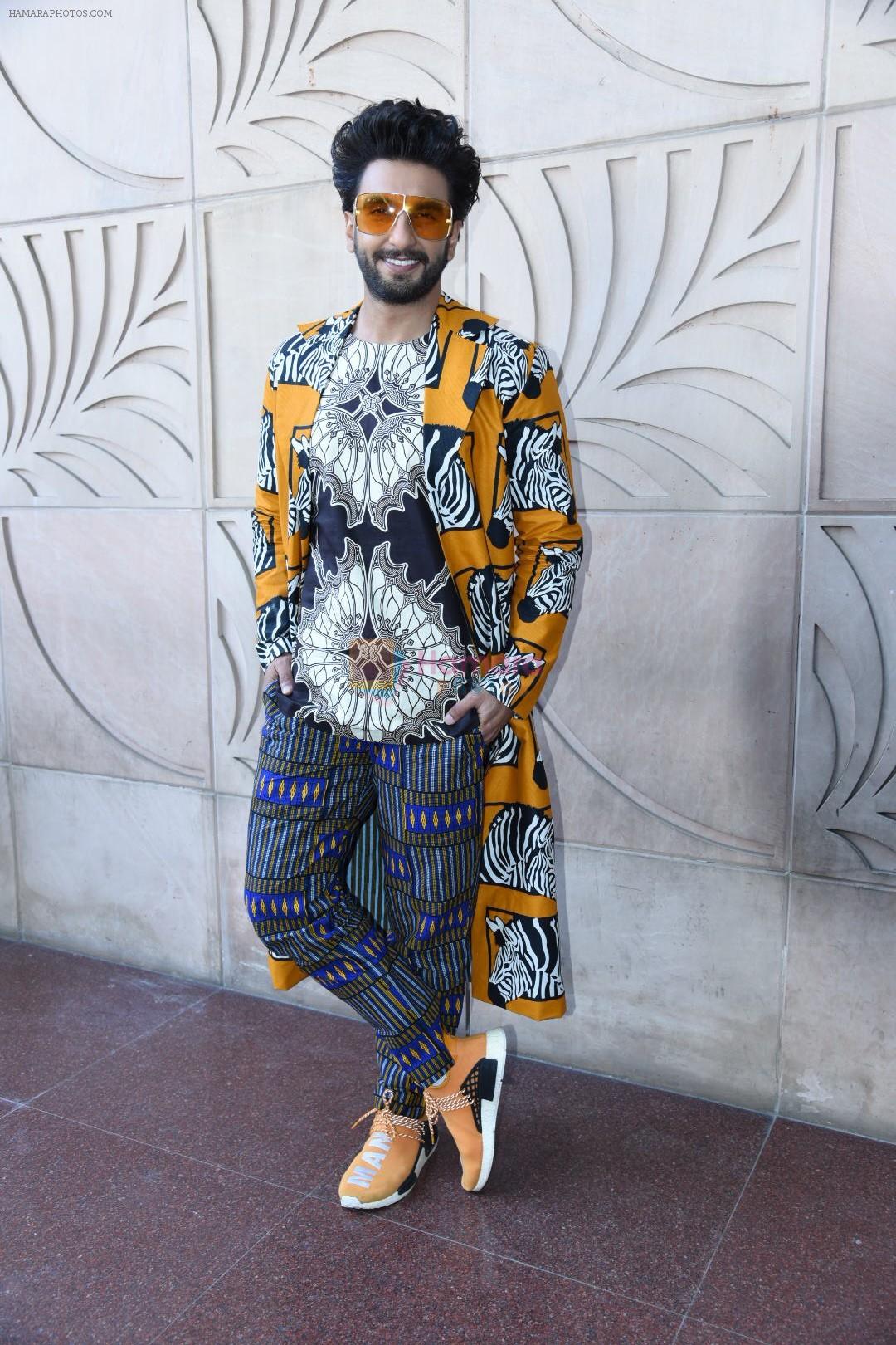 Ranveer Singh at the promotion of film Gully Boy on 7th Feb 2019