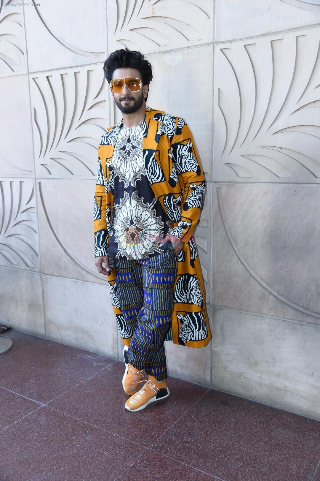 Ranveer Singh at the promotion of film Gully Boy on 7th Feb 2019