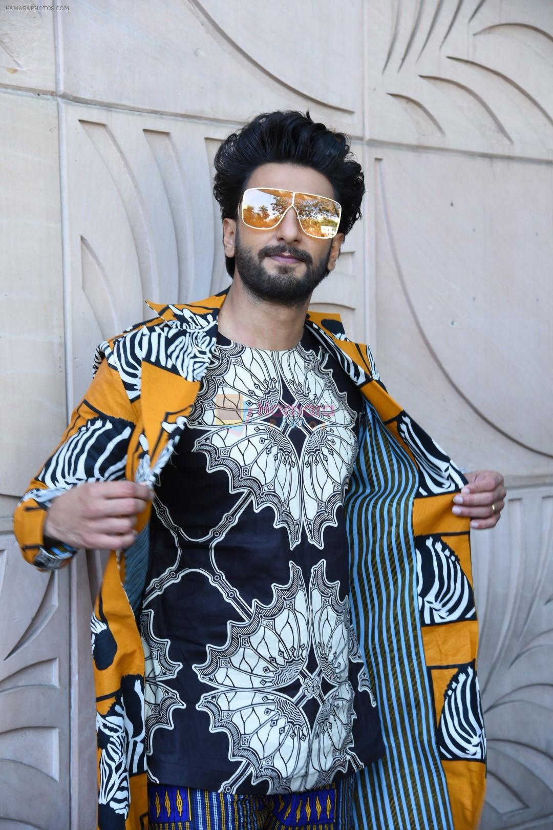 Ranveer Singh at the promotion of film Gully Boy on 7th Feb 2019