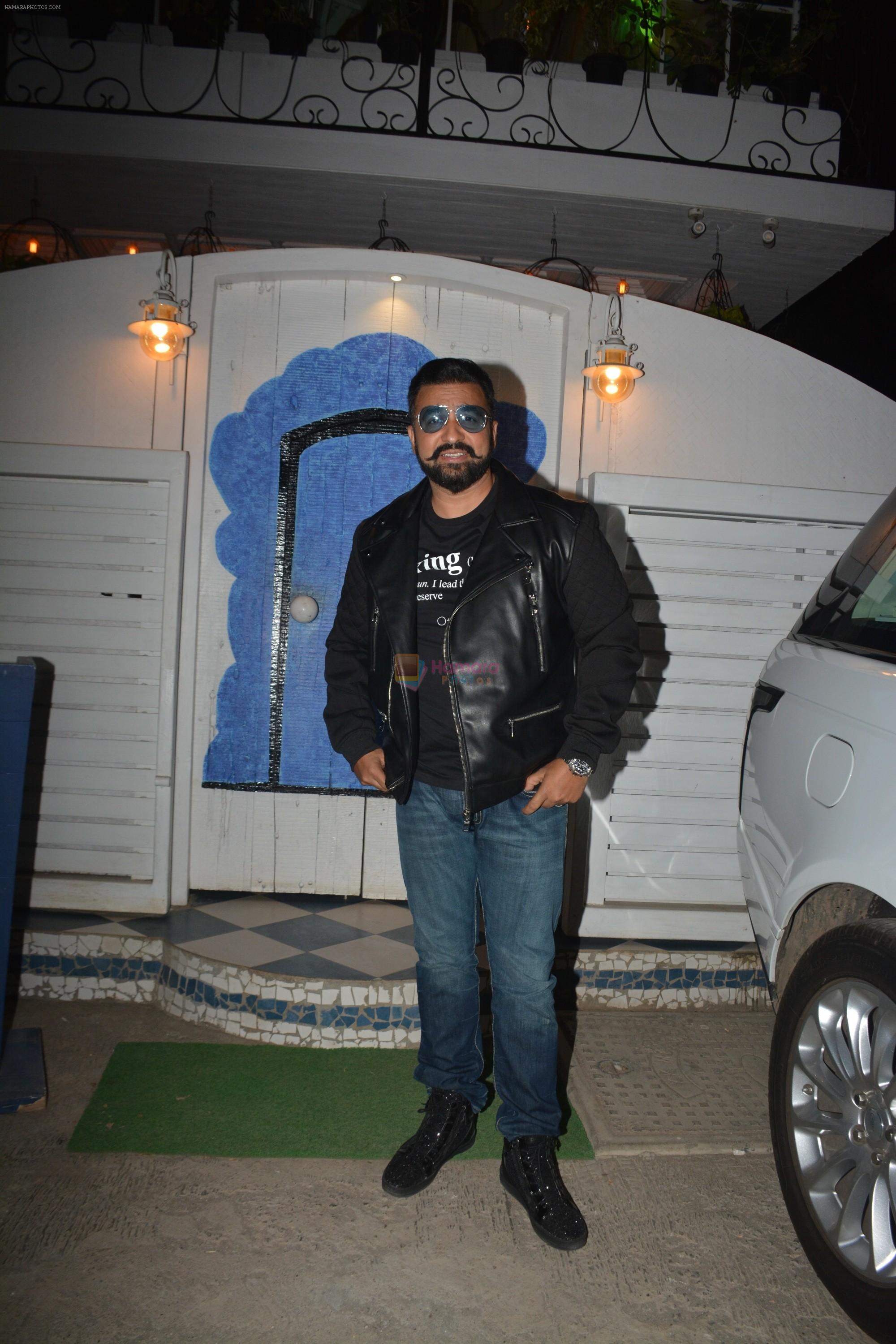 Raj Kundra at the baby shower of her manager in bandra on 8th Feb 2019