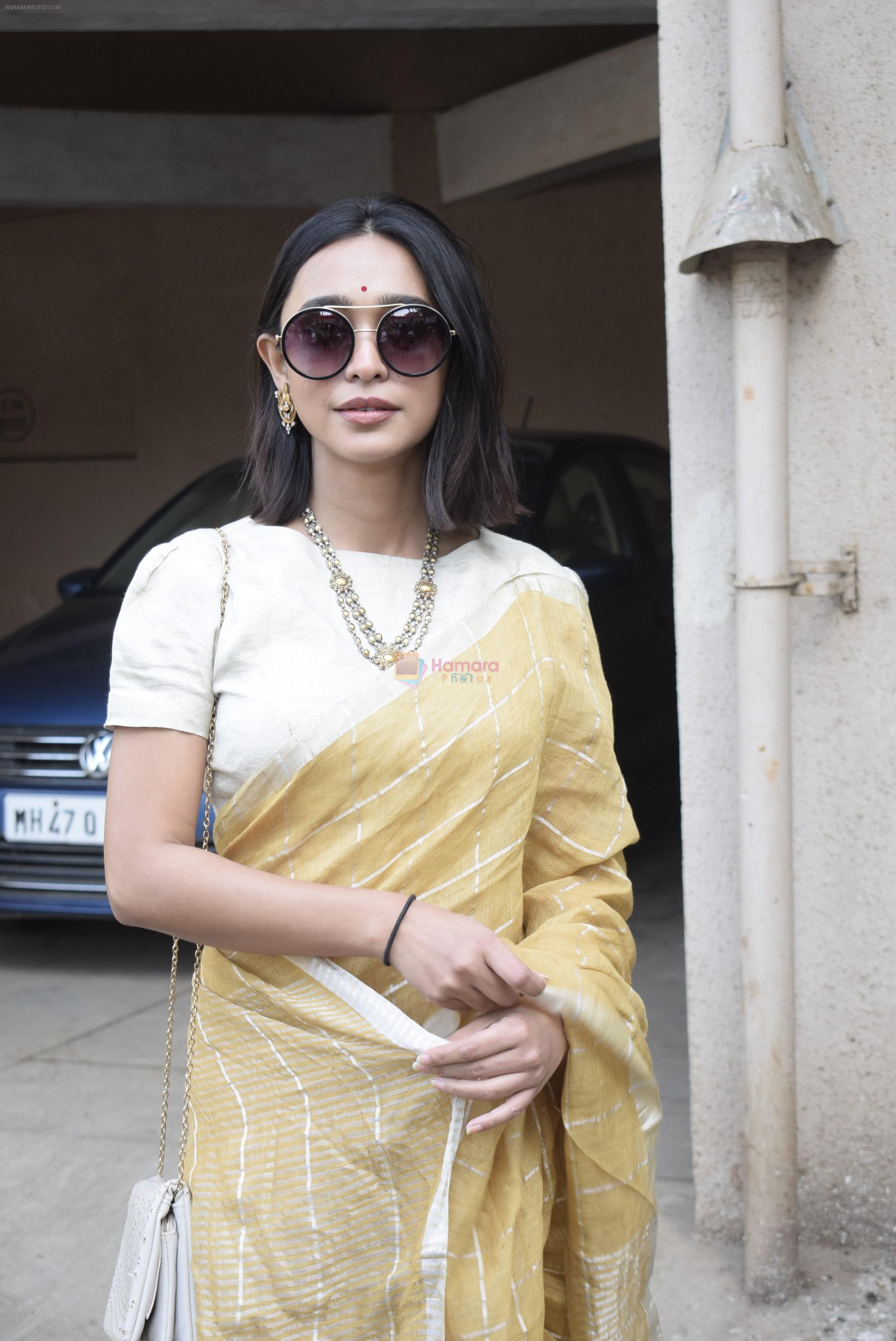 Sayani Gupta at Saraswati pujan at Anurag Basu's house in goregaon on 10th Feb 2019